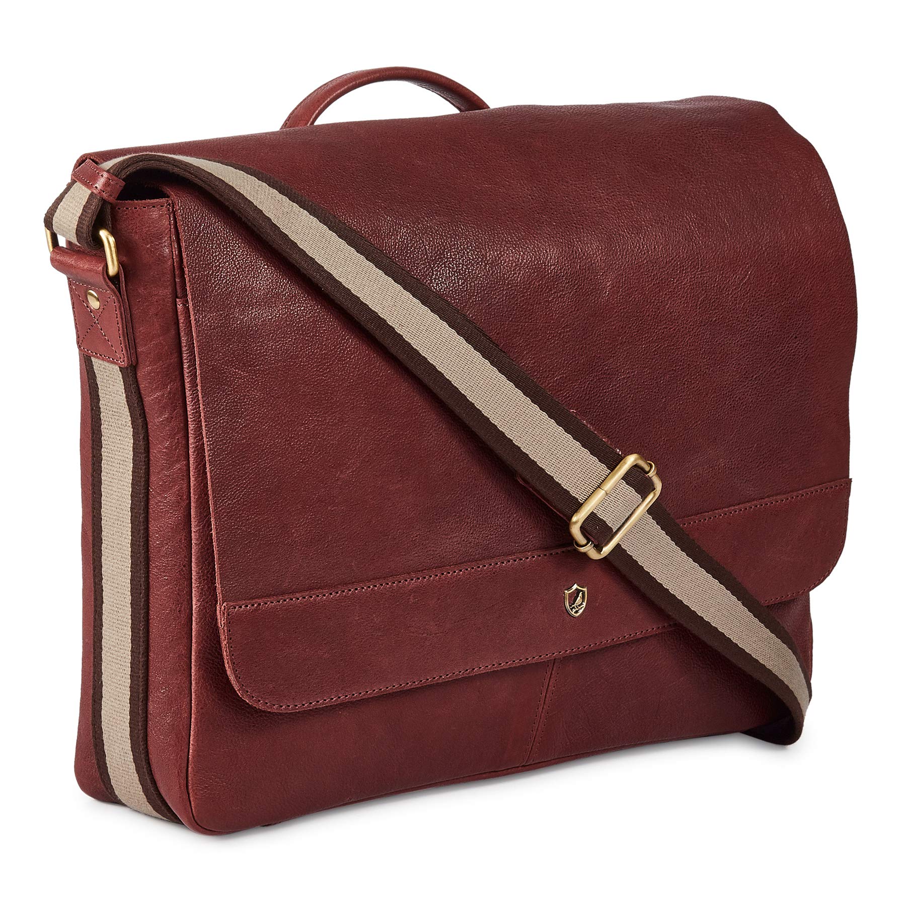 COCHOA 14 Inch Laptop Distressed Vintage Real Leather Messenger Satchel Shoulder Bag