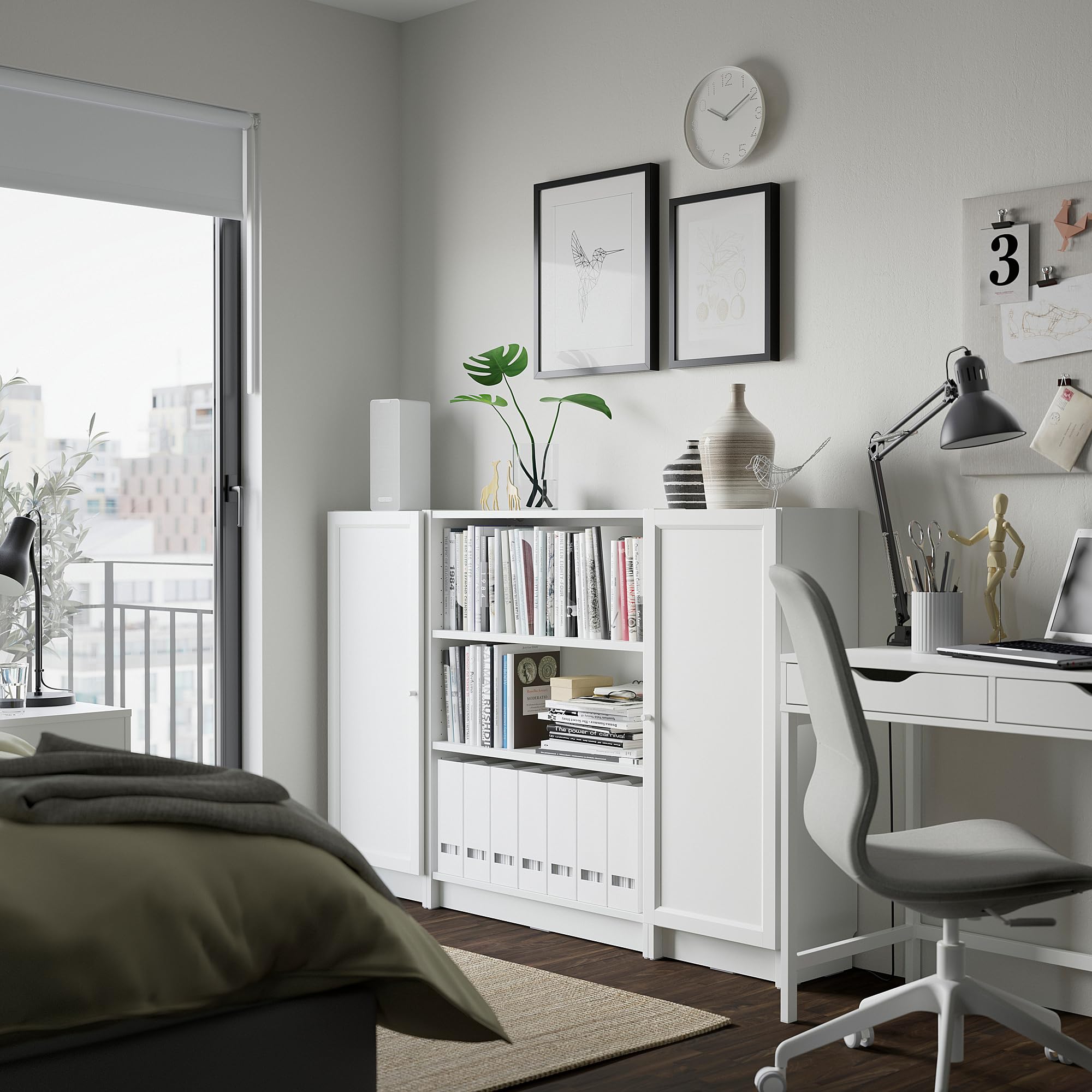 Ikea BILLY/OXBERG bookcase combination with doors, 160x106cm