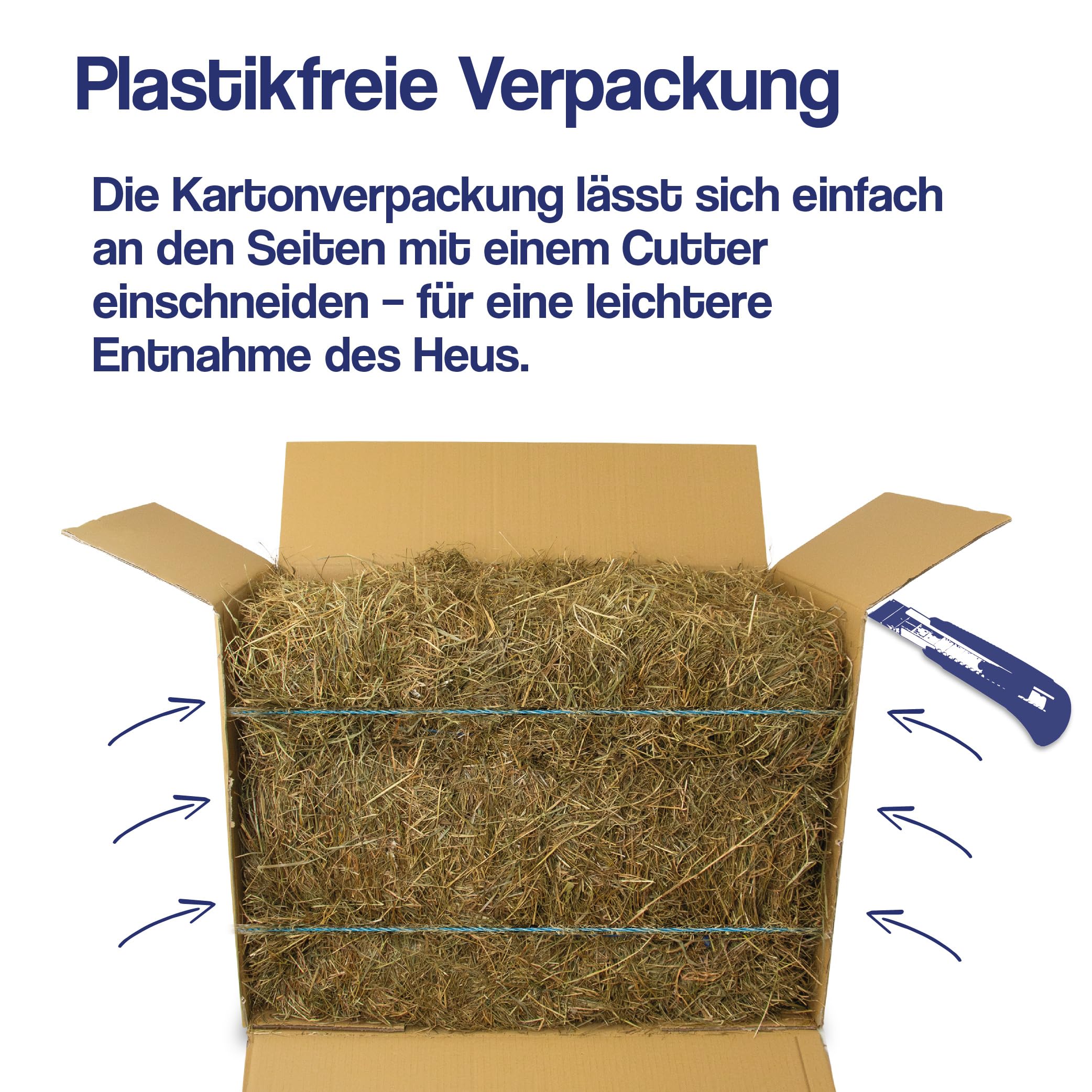 10 kg Heuballen - Kaninchen Heu für Meerschweinchen, Hamster und Hasen - Wiesenheu als Kleintierheu, auch geeignet als Deko Heu für Heu Deko - Heu Ballen direkt aus Bayern