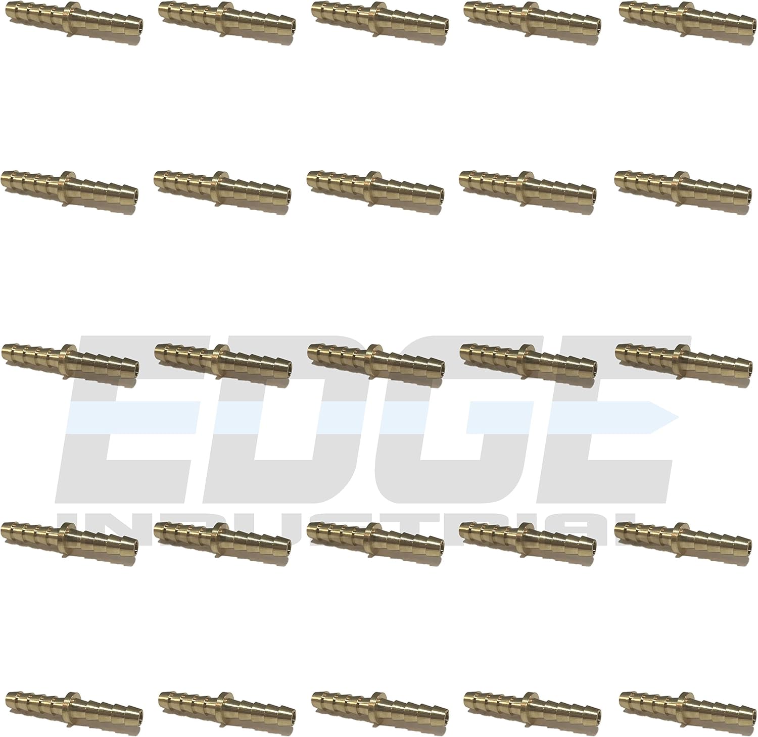 3/16" Hose ID Brass Hose Barb SPLICER Union Fitting Fuel/AIR/Water/Oil/Gas/WOG (Qty 1)