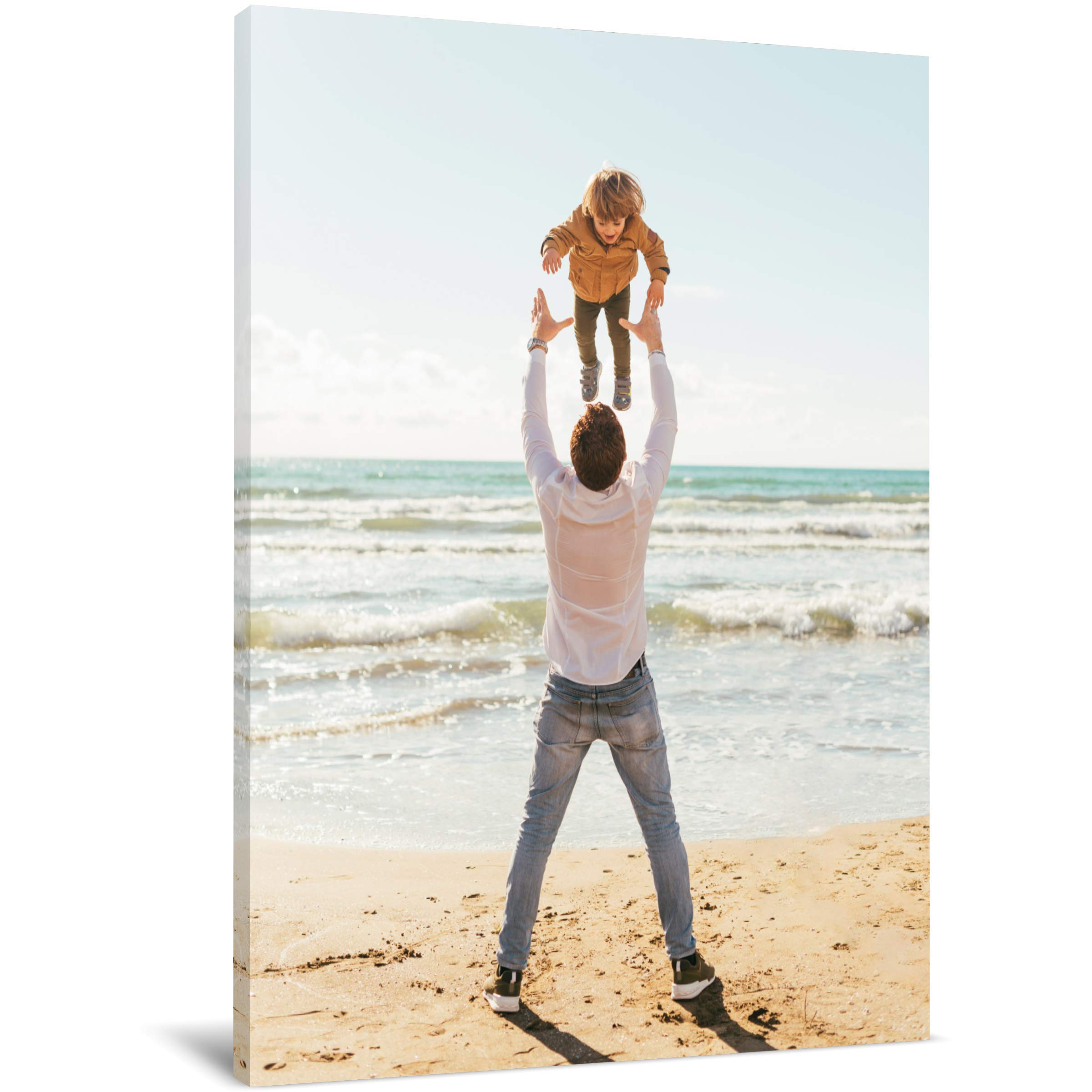 TreeDeal Create Personalized Wall Art with Your Photo on Canvas - Custom Canvas Prints for Family - Personalized Canvas Pictures for Wall to Print Framed (8" X 10")