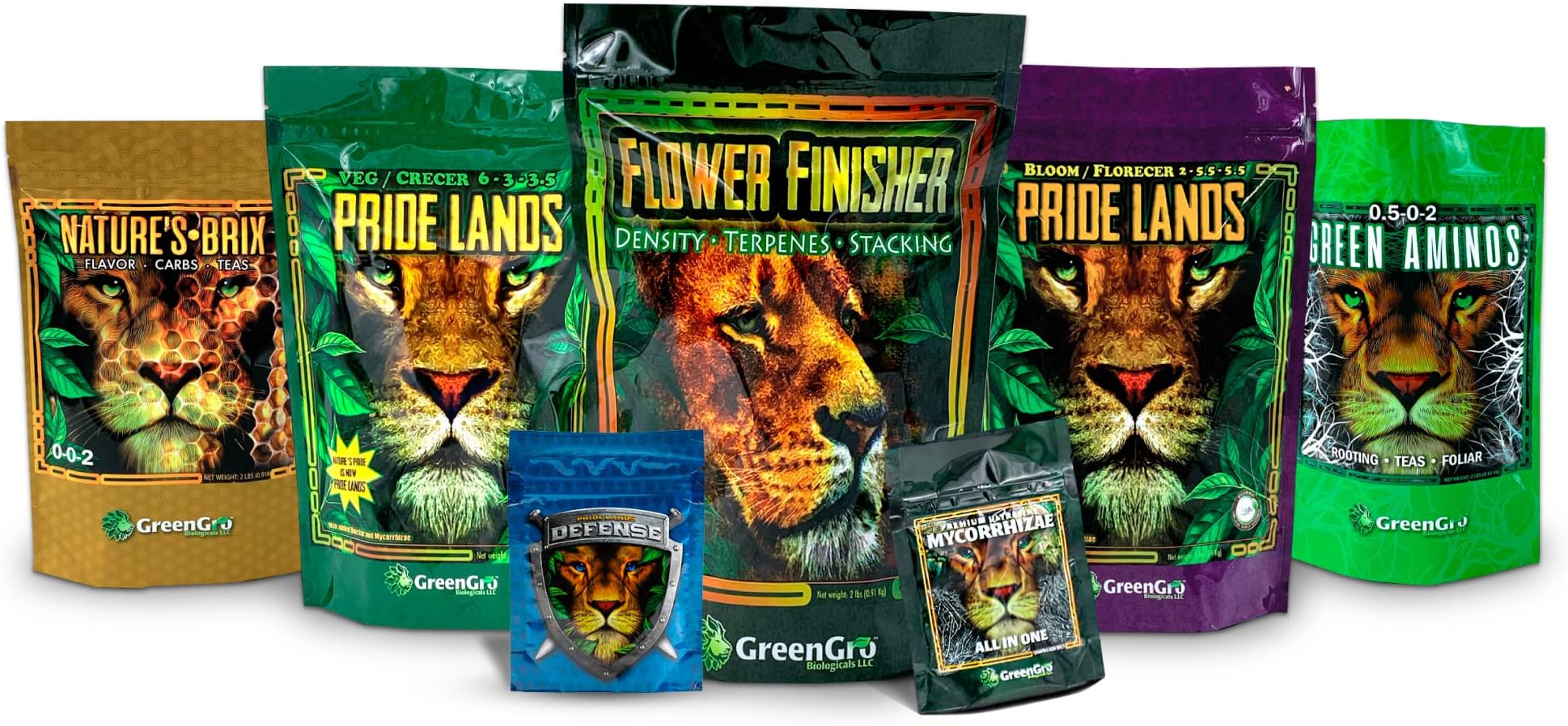 GreenGro EZ Grow Box - Complete Indoor & Outdoor Plant Nutrient Fertilizer System/Bigger Buds & Yields/Encourage Vigorous Growth Through Seedling, Veg & Flowering Stages/Enhances Root Bed