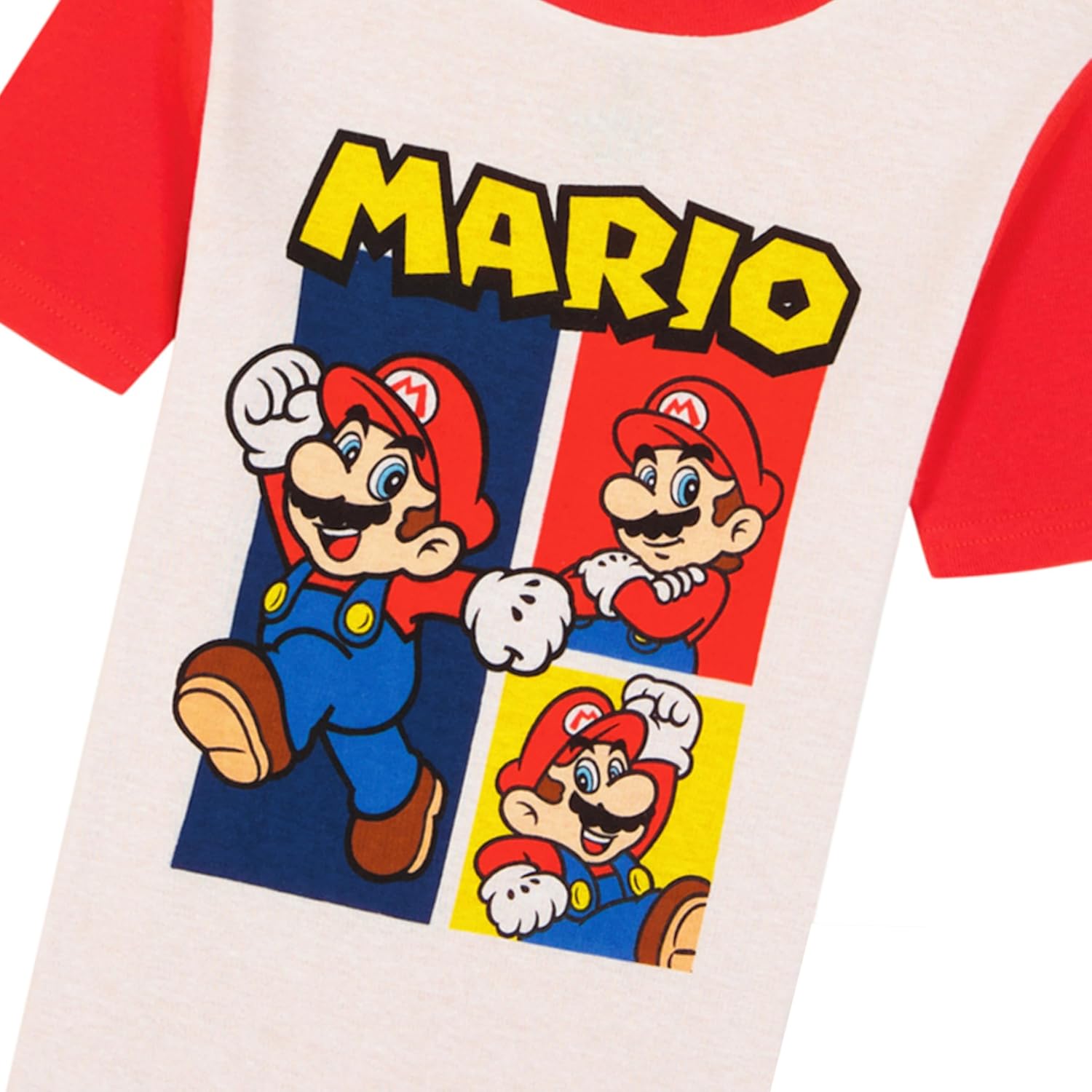 Nintendo Boys' 4-piece Snug-fit Cotton Pajama Set, Soft & Cute for Kids