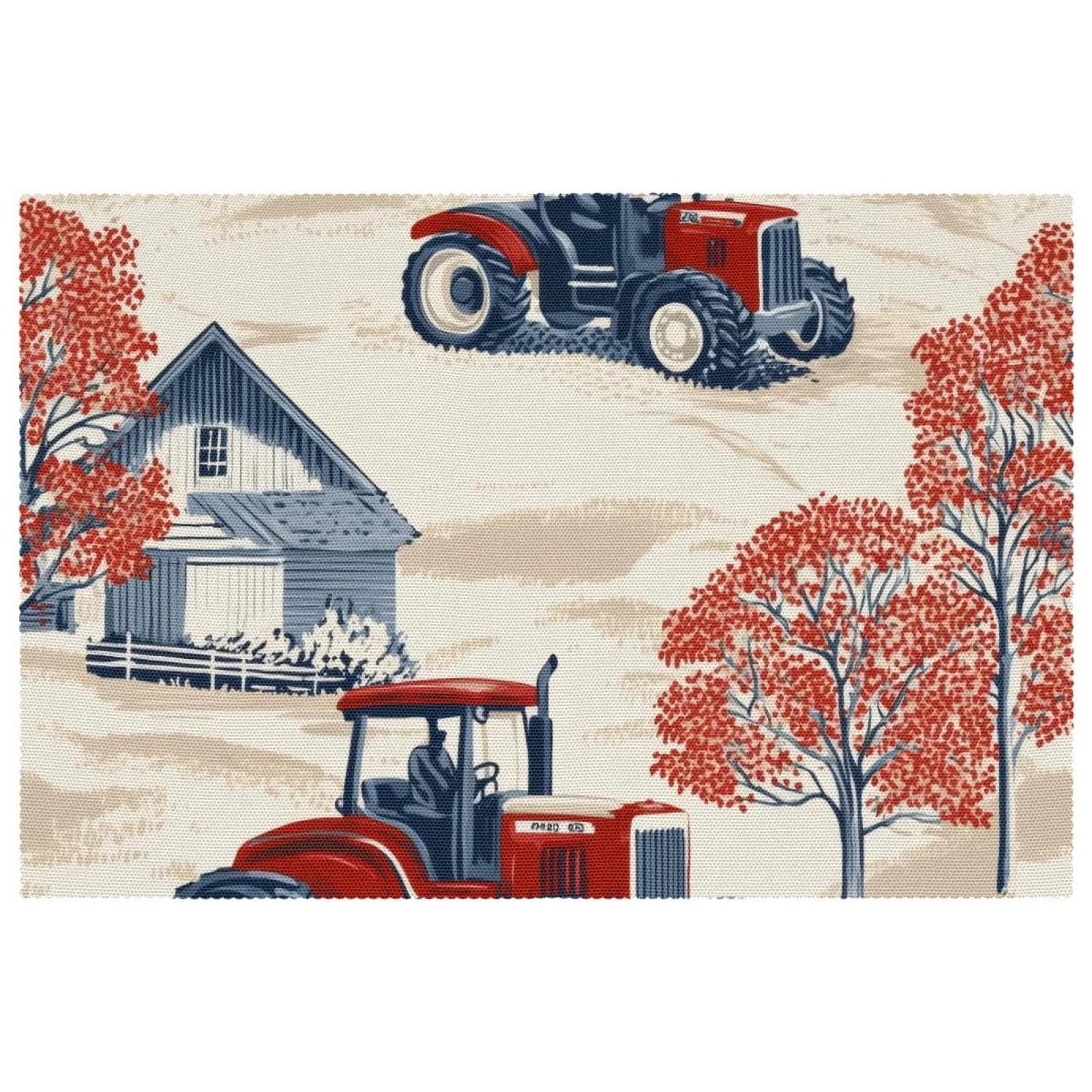 Sets de table tracteur antidérapants et résistants à la chaleur