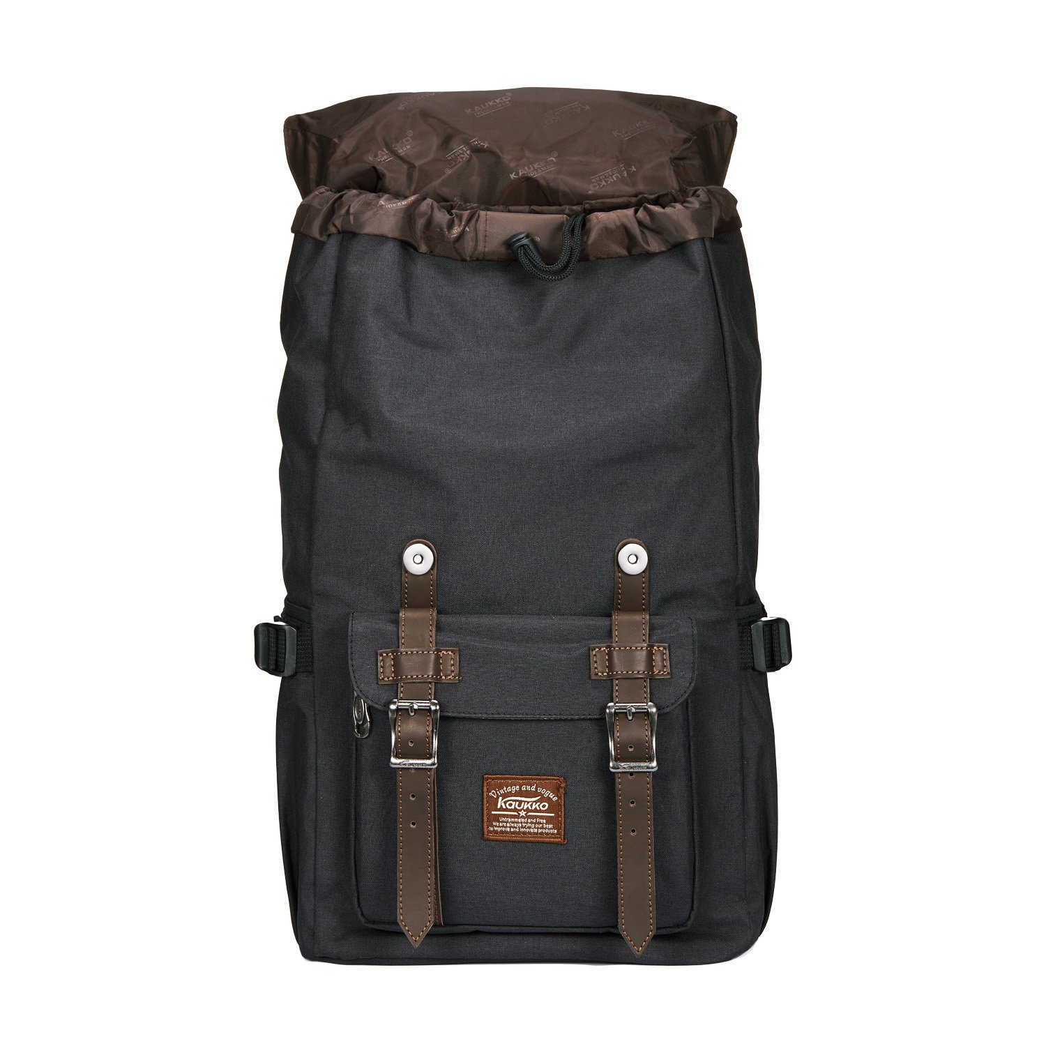 KAUKKO Sac à Dos Loisir Compartiment pour 15" Ordinateur Portable 20 litres Noir