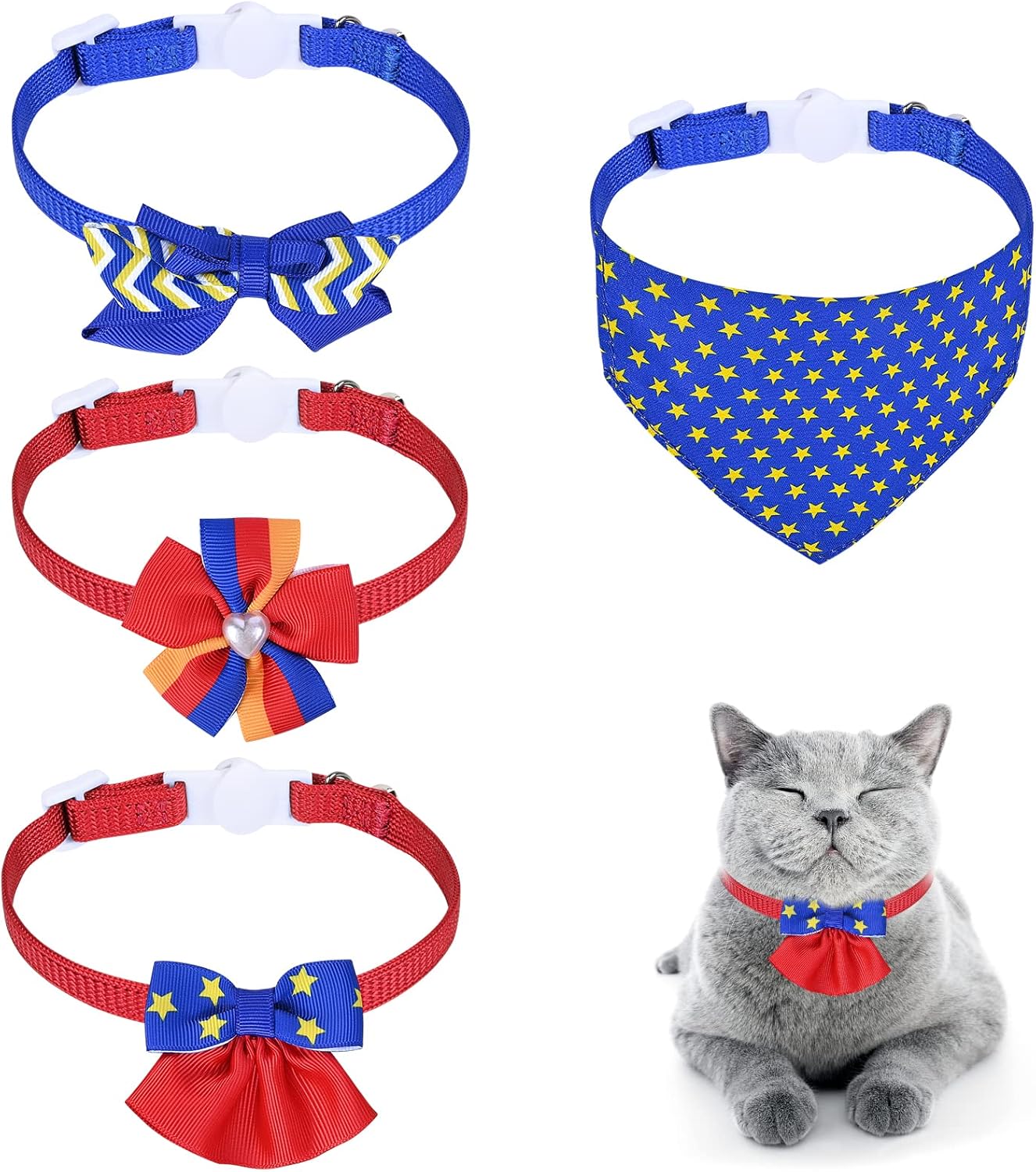 Adorcat Cat Collar Bandana Set BigaMart