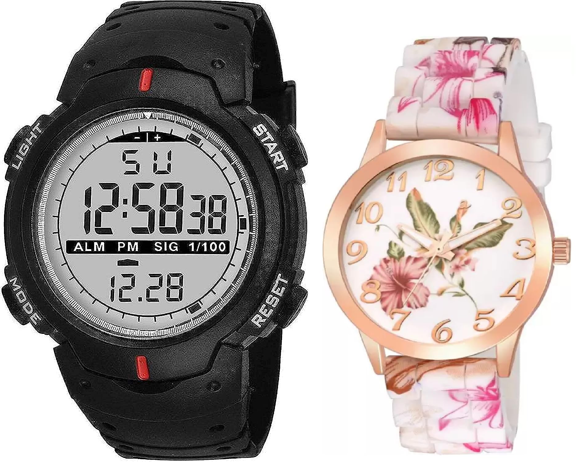 SELLORIA Brand dial Round Shape Analog and with Digital Silicon Strap Stylish Designer Watch Kids Watch for Boy for Couple Watches (B0CG1NYJFR) Amazon Price History, Amazon Price Tracker