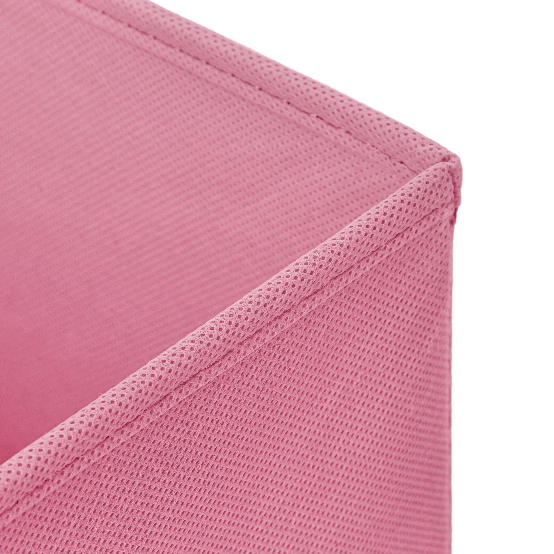 Stick&Shine 4X Aufbewahrungs Korb Rosa Faltbox 33 x 33 x 33 cm Regalkorb faltbar mit Deckel