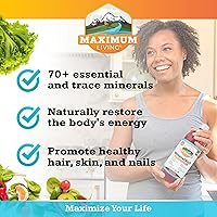Vista 4 de Maximum Living MineralRich - Minerals Supplement - Sugar Free Liquid Blend of Vitamins and Trace Minerals - 32 oz