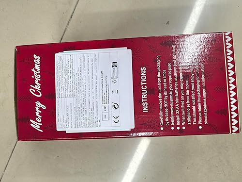 Miniatura 8 de Juguete de peluche que canta el muñeco de nieve de Papá Noel que canta y baila, Papá Noel animado - 6 canciones de Navidad en inglés