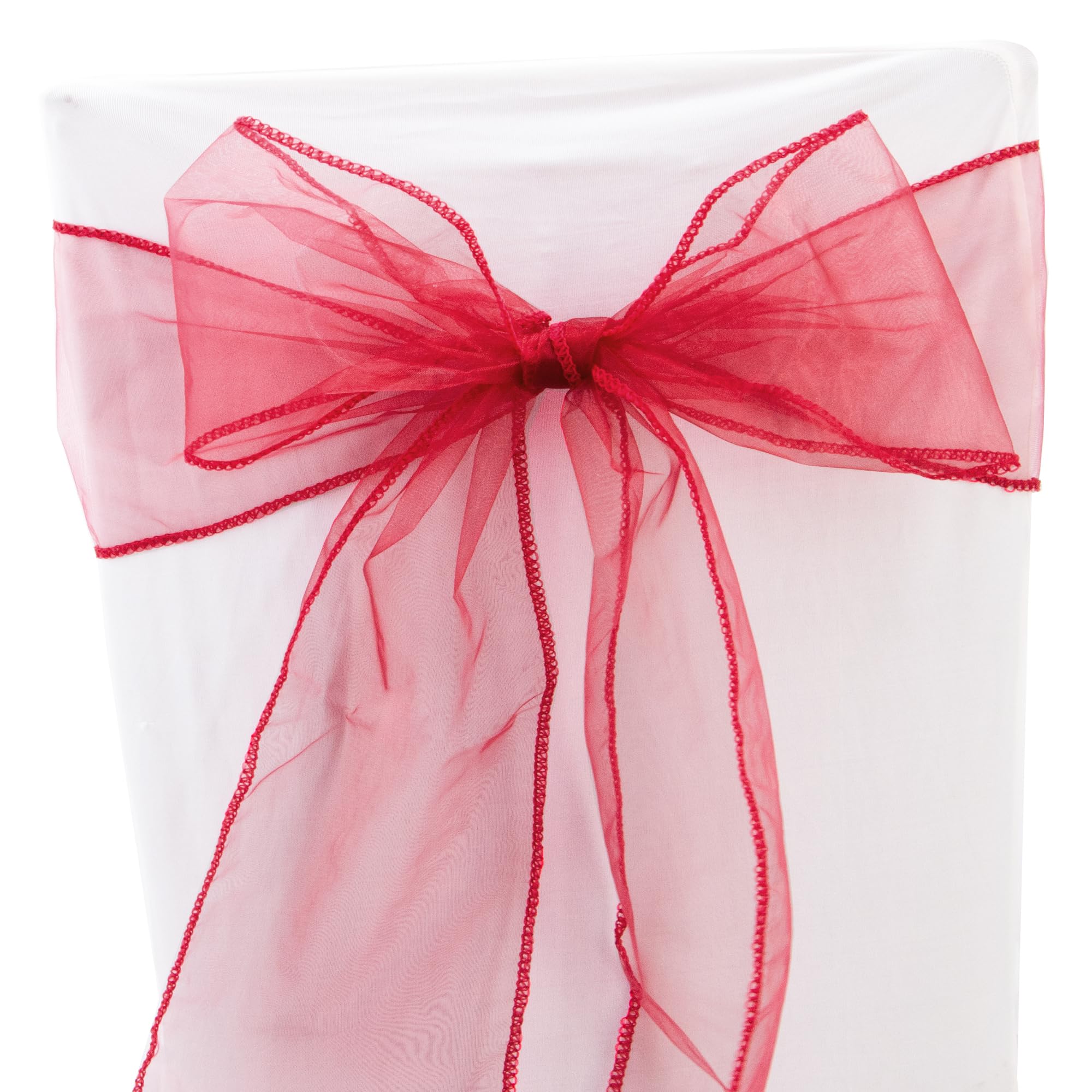 Time to Sparkle 22x280cm Organza Chair Sashes 80PCS Wider Fuller Cover — image 1
