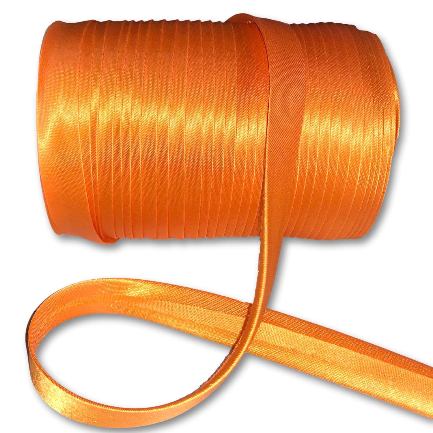 moonfarm Cinta al bies ancha de doble pliegue con 14 colores para elegir, ancho de 2 x 16 a 27 pies (1,5 x 5 - 80 m), ribetes, bordes, decoración (32,8 pies (10 m), naranja)