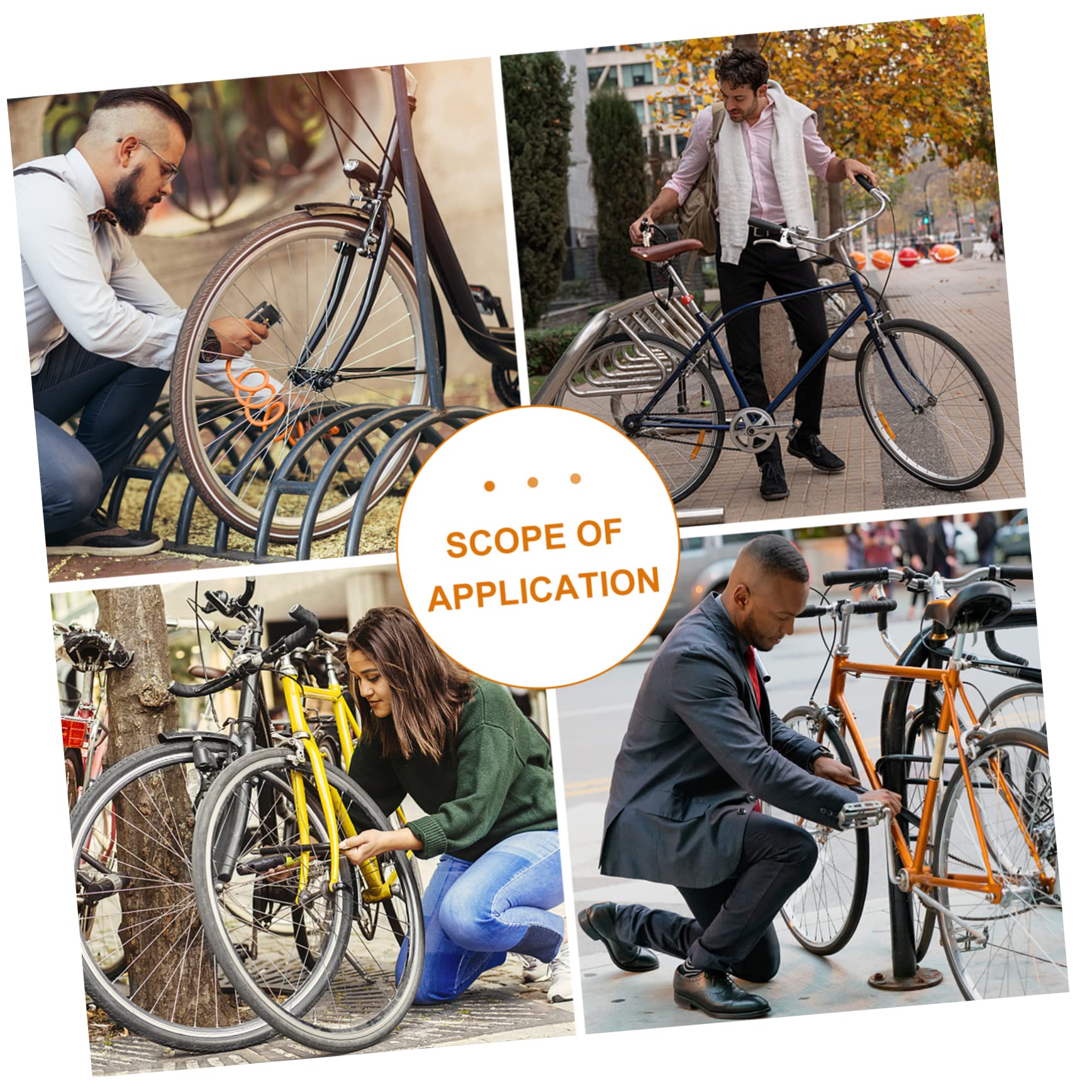 ifundom 3pcs Reminder Cable for Bike Security Steel Cables Red for Bicycles Skateboards Tool Boxes and Ladders Prevents Damage from Engaged