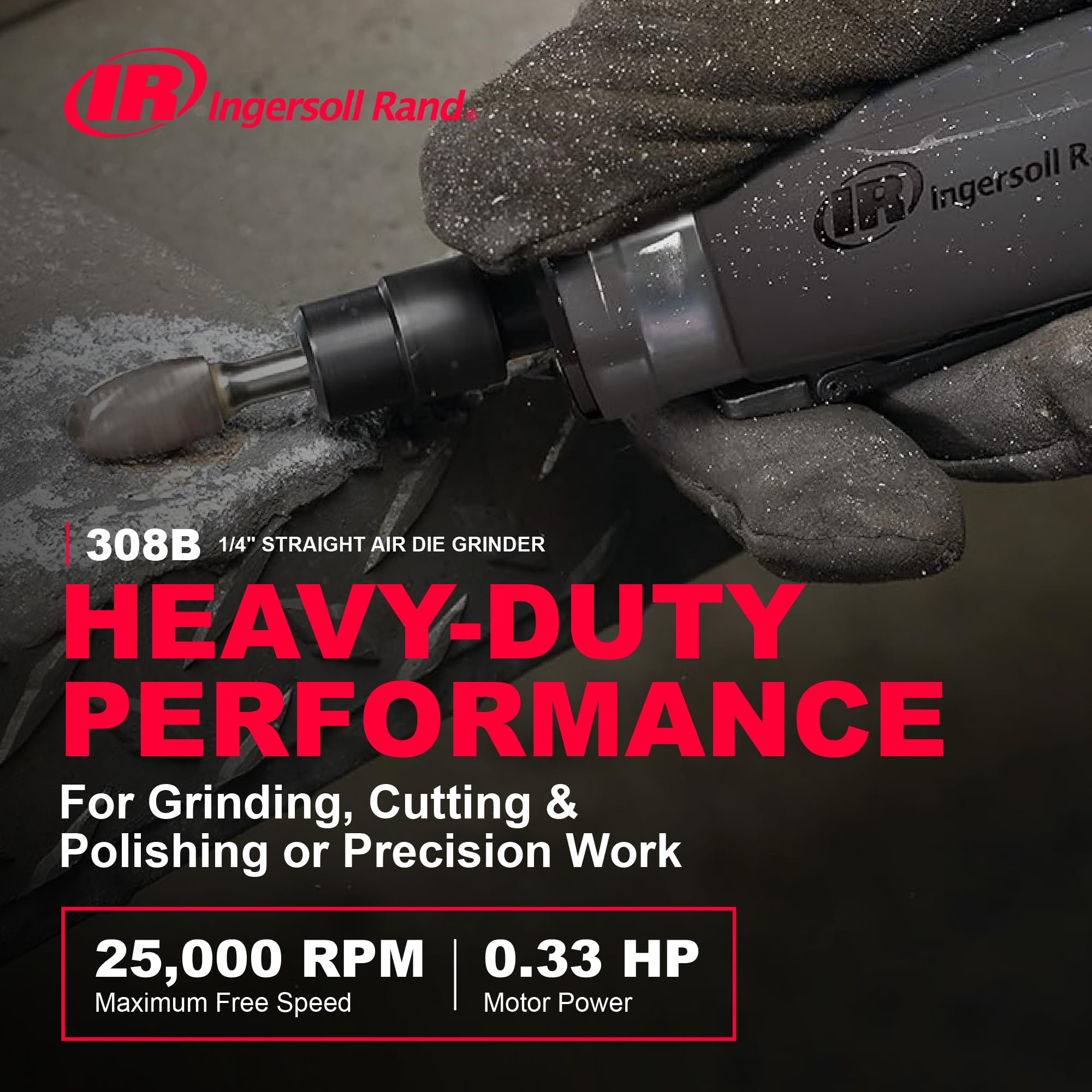 Ingersoll Rand 308B Air Die Grinder - Precision Power -2