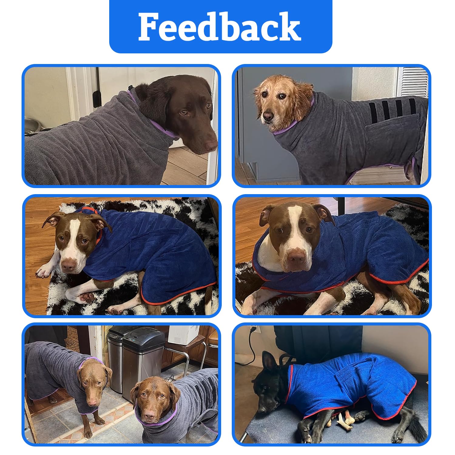 Peignoir pour chien – Serviette à séchage rapide – Peignoir en microfibre super absorbant pour animal domestique, col réglable et sangle ventrale (rose, taille XXXL)