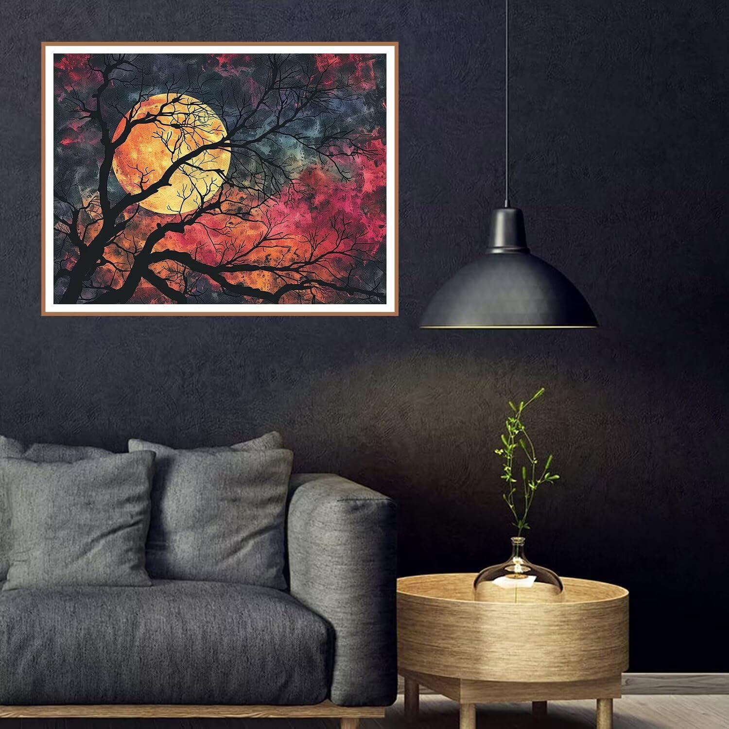 ダイヤモンドアート色 ダイヤモンド刺繍 全面貼り付けタイプ ダイヤモンドペインティング 月 ダイヤモンド アート ダイアモンド四角い