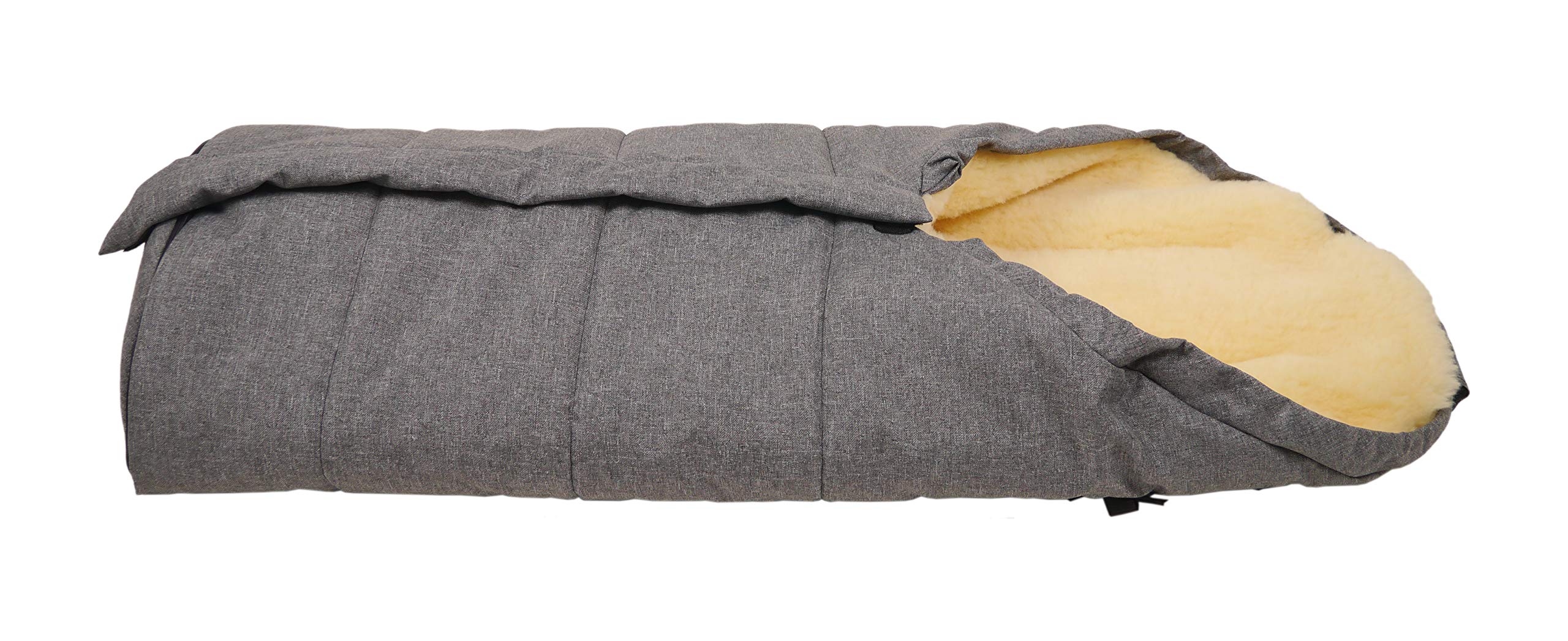 Kaiser 6721270 - Sacco coprigambe per passeggino X-Large, grigio