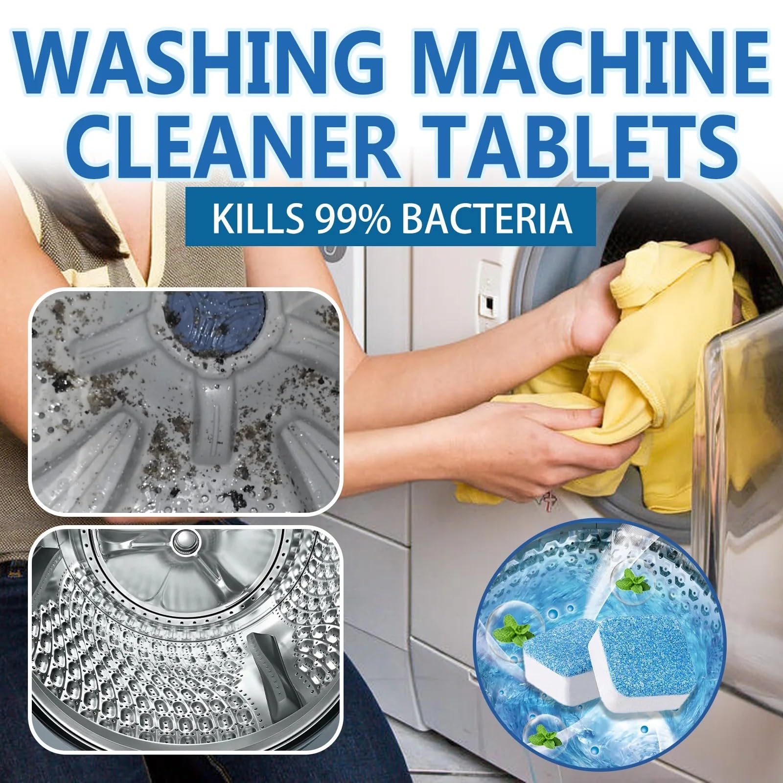washing machine cleaner tablets 12 Stück Waschmaschinen-Reinigungstabletten(2BOX 24PCS)