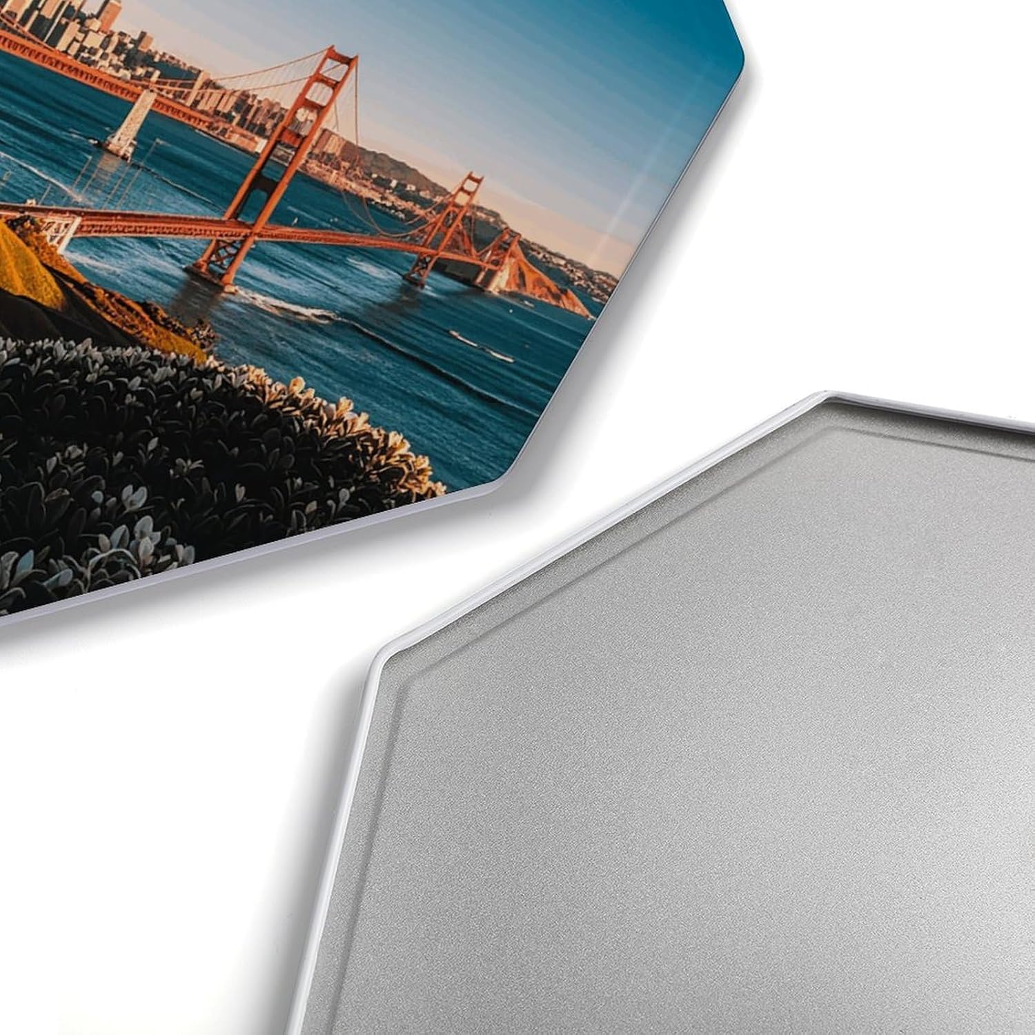 Ctagon Metal Sign for Home, Modern Display Plate for Kitchen, San Francisco Plates Accent Hanging Wall Decorations 3PCS for Living Room, Bedroom, Hallway, Hotel