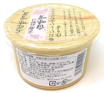 Amazon.co.jp: 石野味噌 京都石野の白味噌 300g×6個 : 食品