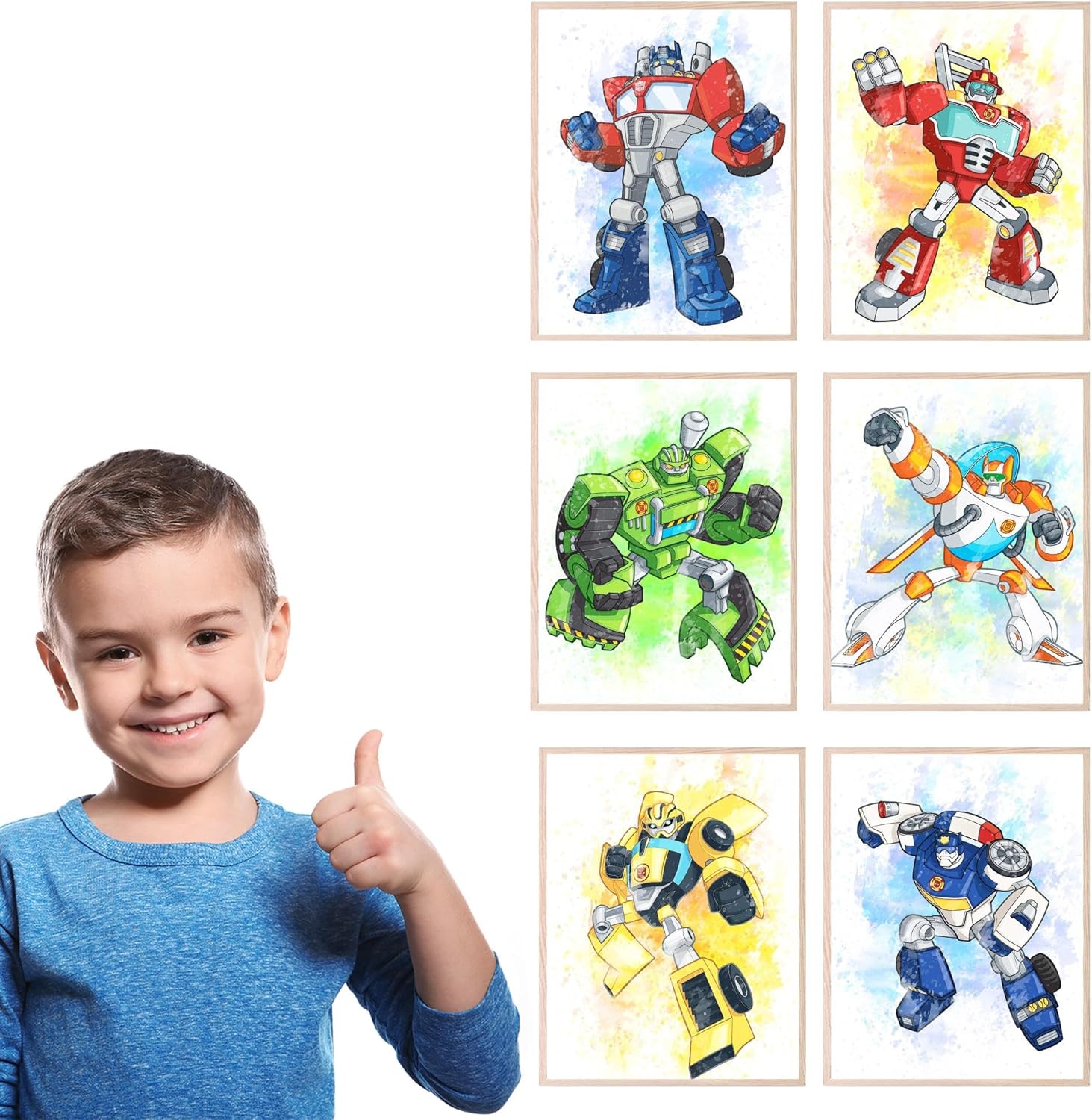Transformers Prints - Set of 6 Wall Art Decor (8 inches x 10 inches) Photos - Image 3
