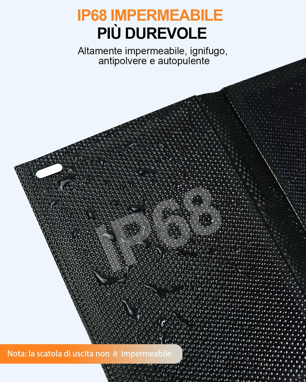 ELECAENTA 25W Mini Caricabatterie Solare Portatile con HPBC 25.4%, Pannello Solare con 2 Porte USB-A e USB-C, IP68 Impermeabile per Cellulare/Tablet/Power Bank per Campeggio Escursioni Emergenza