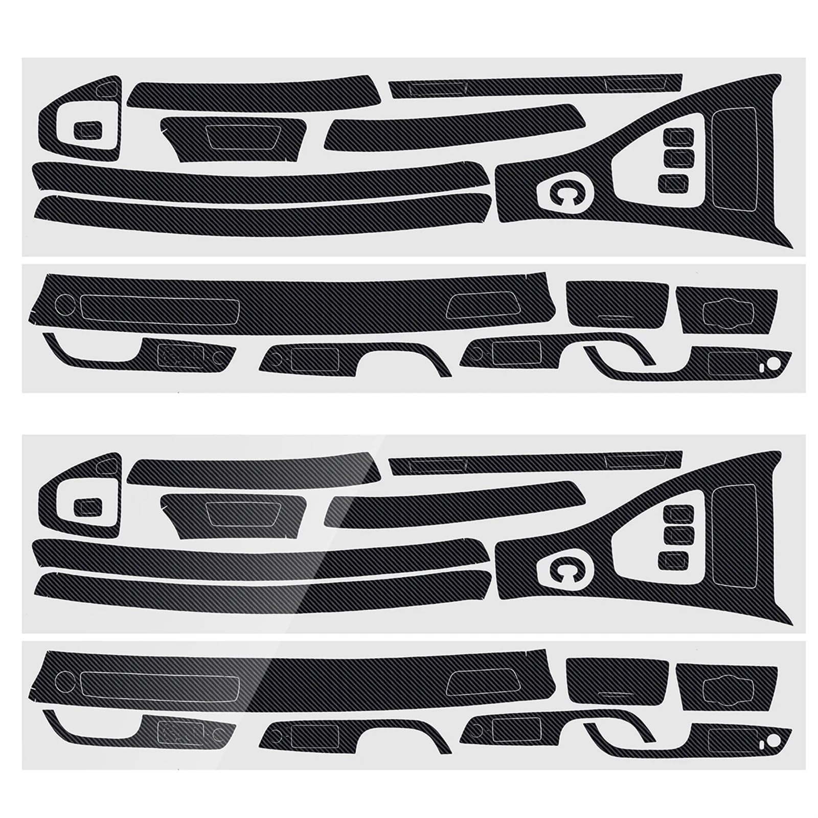 Panneau Commande Centrale Autocollant Panneau Cadre Levier Vitesse Console Centrale Voiture LHD Pour Série 3 E90 E92 E93 2005-2012 Carbone ABS(07-12 Carbon