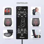 SNAILAX Shiatsu Back Massager with Heat, Deep Kneading Full Back Kneading Rolling Massage, Neck Back Massager Cushion, Gifts for Men Women