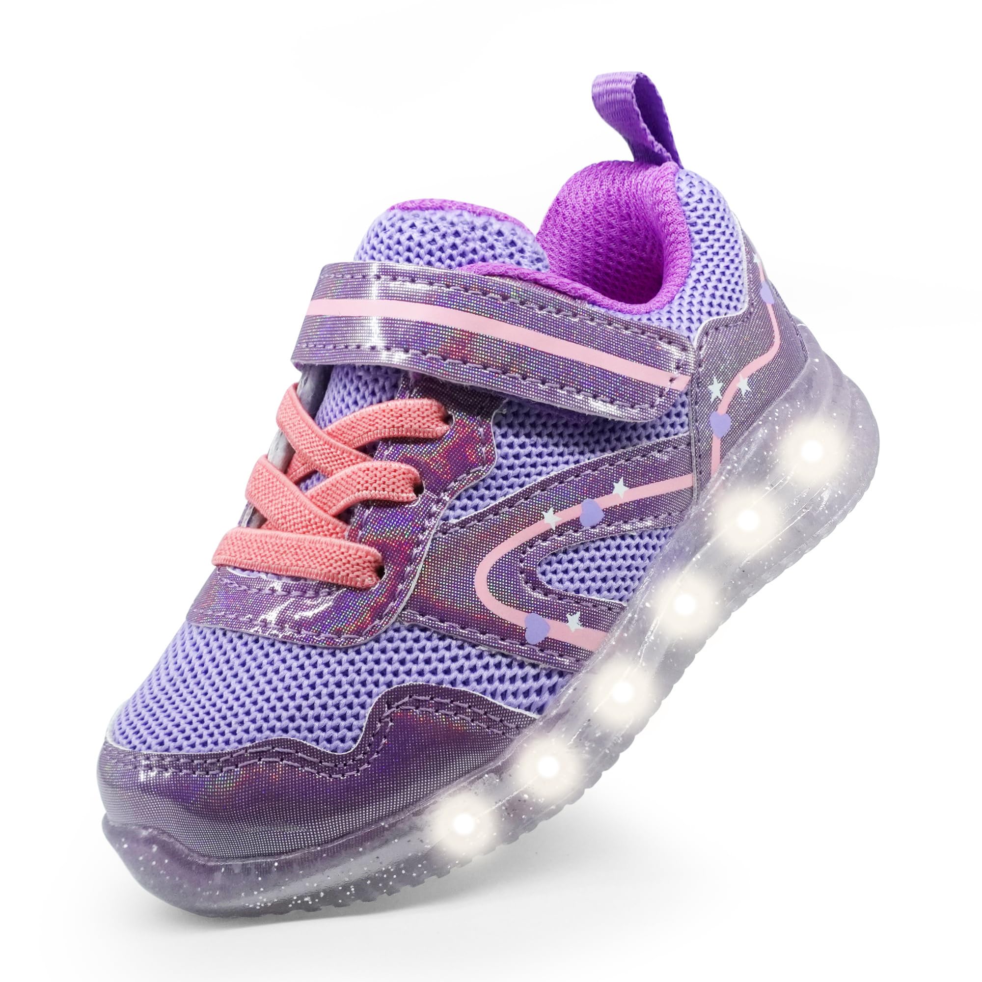 Floranate Light Up Toddler Boys Girls Shoes LED Flashing Lightweight Tennis Walking Sneakers for Toddler and Little Kid