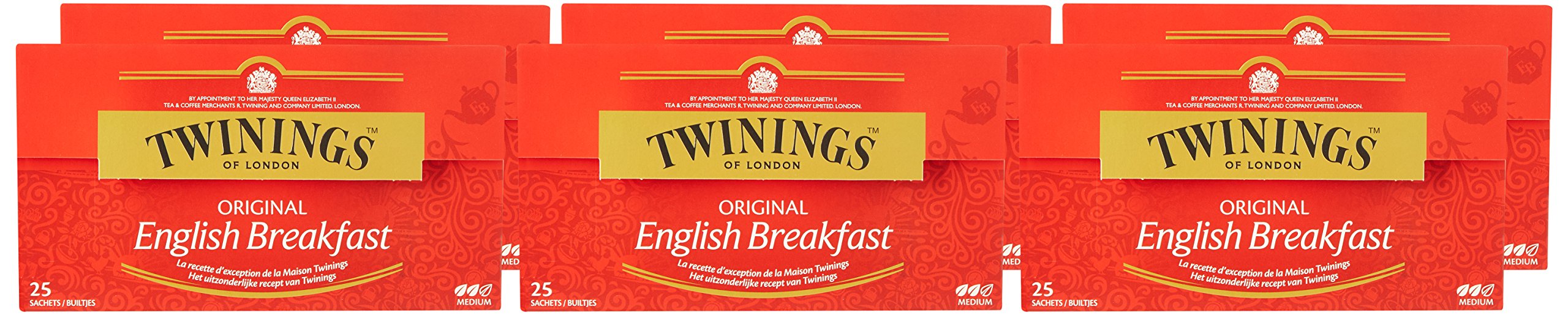 Twinings Thé Original English Breakfast 40 g - Lot de 6