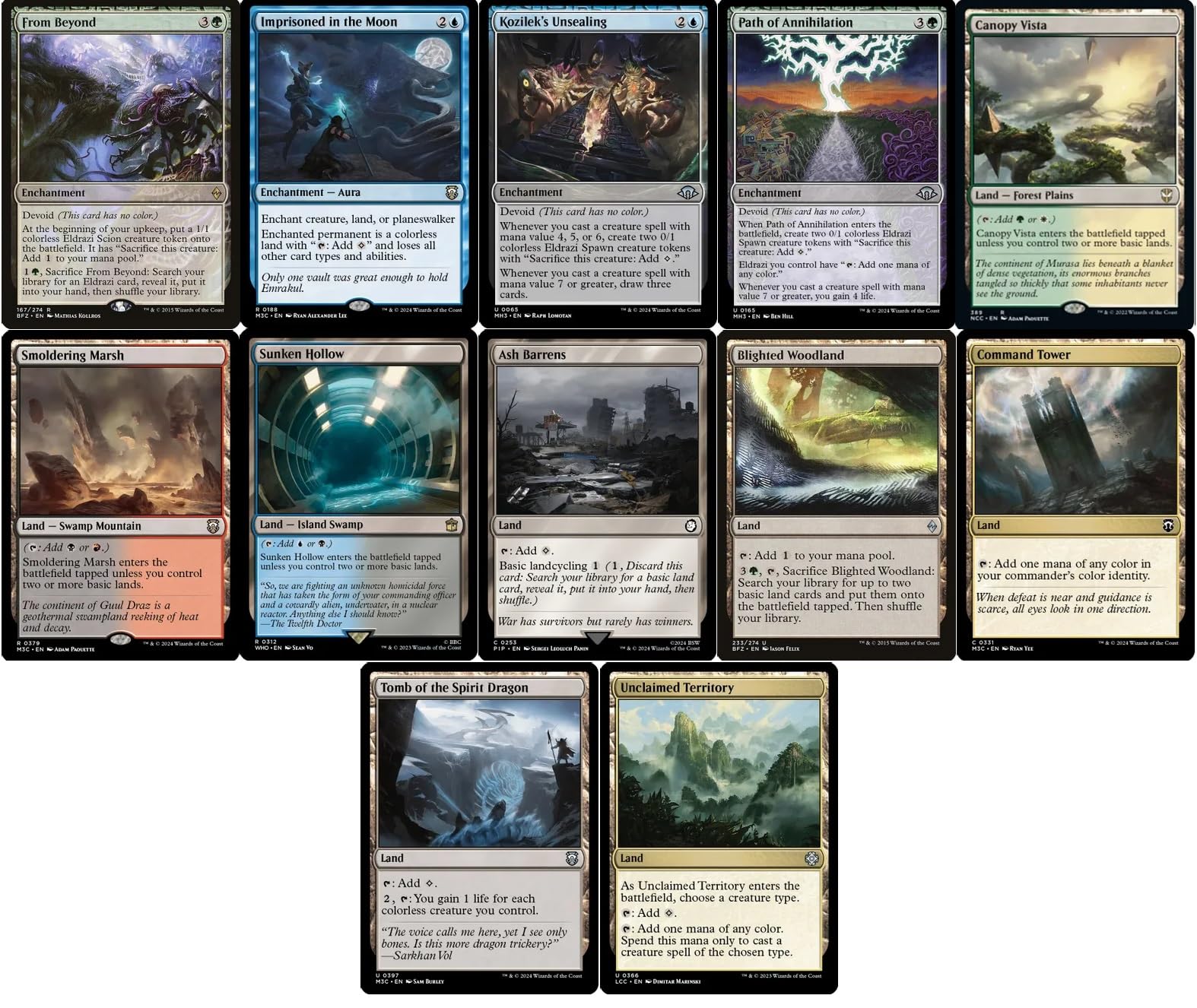 エルドラージ　EDH デッキパーツ Amazon.co.jp: エリートコマンダー 5色エルドラージデッキ