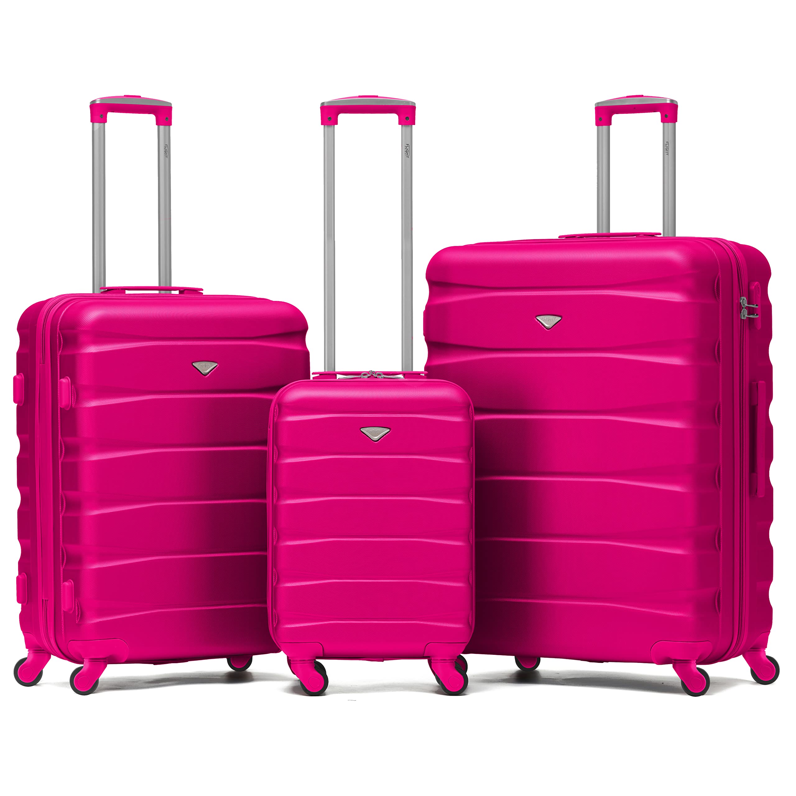 Flight Knight Lightweight 4 Wheel ABS Hard Case Medium Suitcase Approved for Over 100 Airlines Including easyJet, British Airways, Ryanair, Jet2, Emirates & Many More - Check-in Medium Size 25" — view 99
