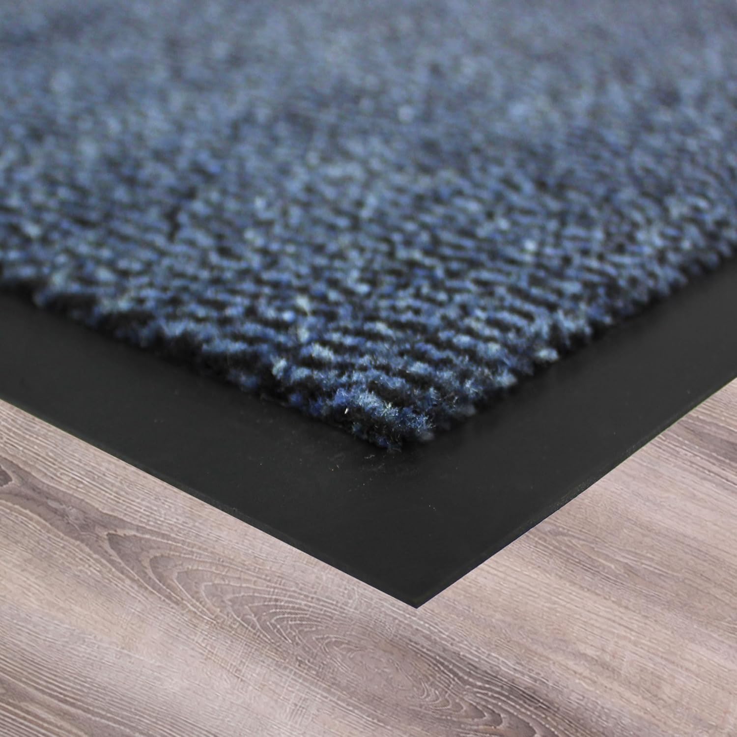 ULTRALUX Indoor Entrance Mat | Blue | Polypropylene Fibers and Anti-Slip Vinyl Backed Entry Rug Doormat | Home or Office Use | Multiple Sizes (35” x 59”)