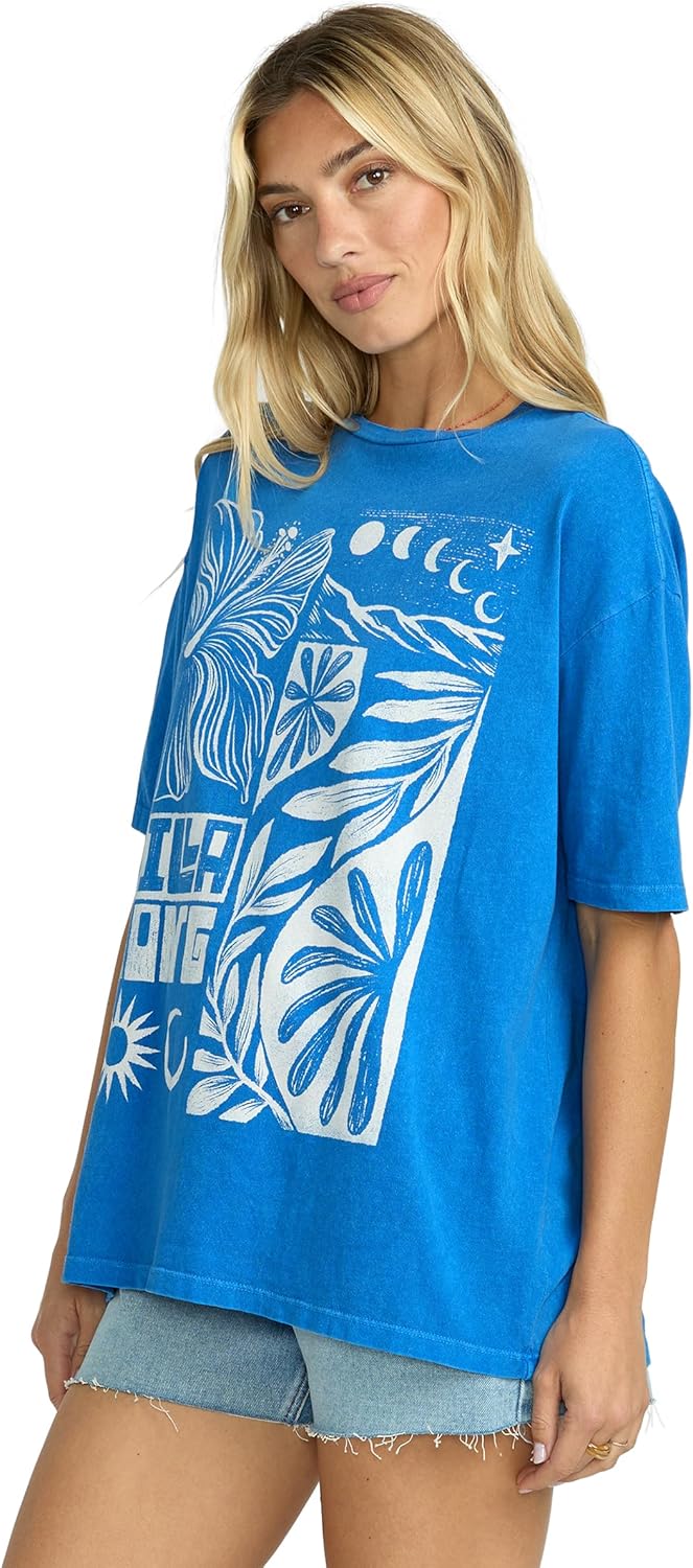 Billabong Women's Super Soft Cotton Knit Jersey Tee Short Sleeve T-Shirt - Image 5