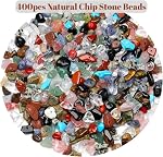 XIANNVXI 400 Pcs Perles pour l'artisanat Perles de fabrication de bijoux Multicolore croustillant naturel Perles en cristal pour bracelets Bulk Irrégulier perles d'artisanat pour bijoux Collier 5-8 mm