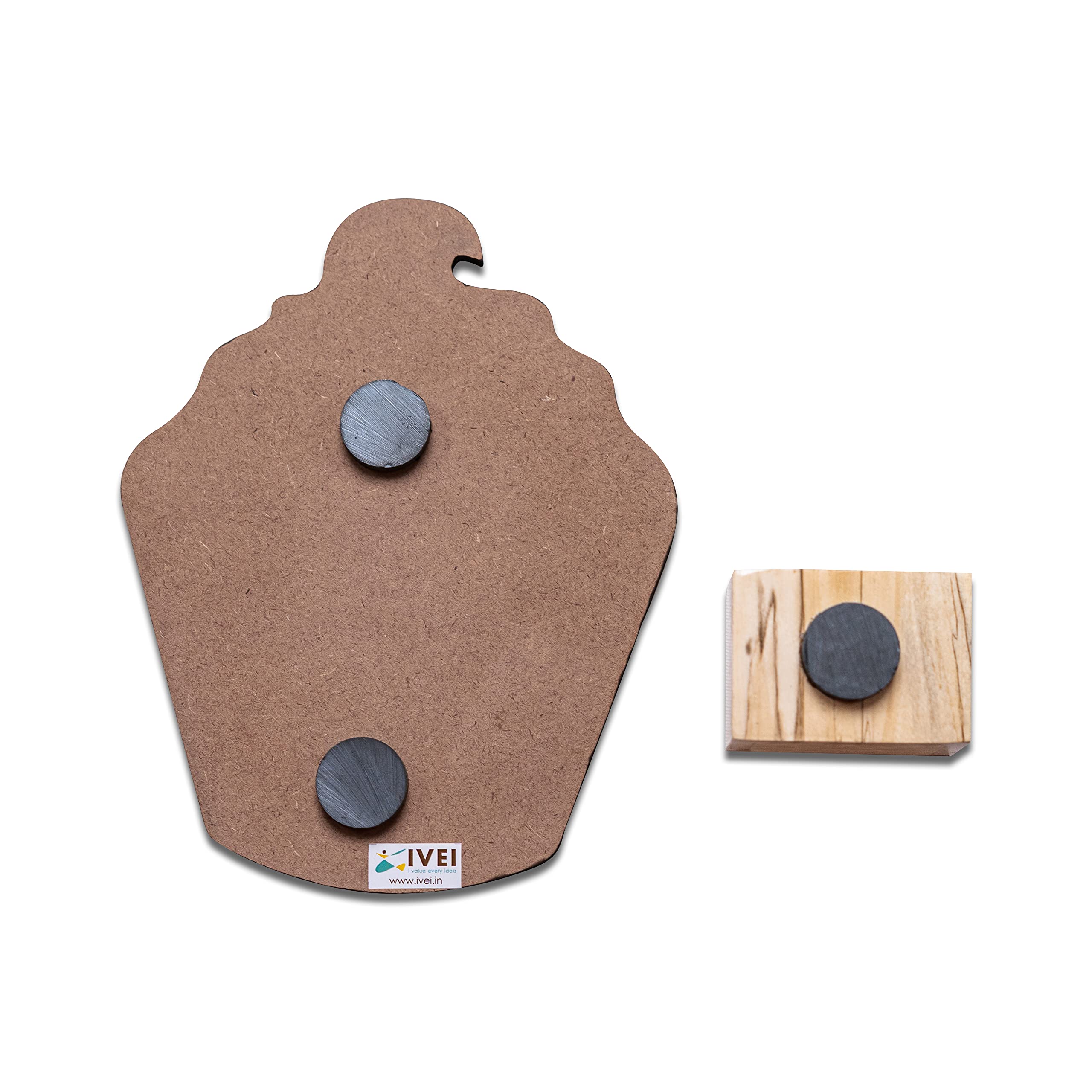 IVEI Imán Para Nevera Con Pizarra De Borrado En Seco Y Cámara De Madera