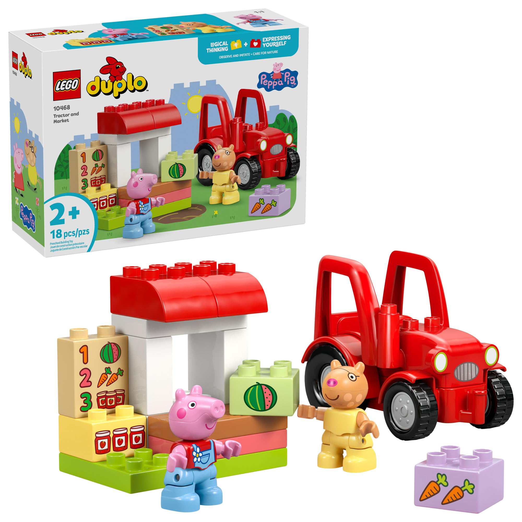 DUPLO Peppa Pig Tractor and Market 10468