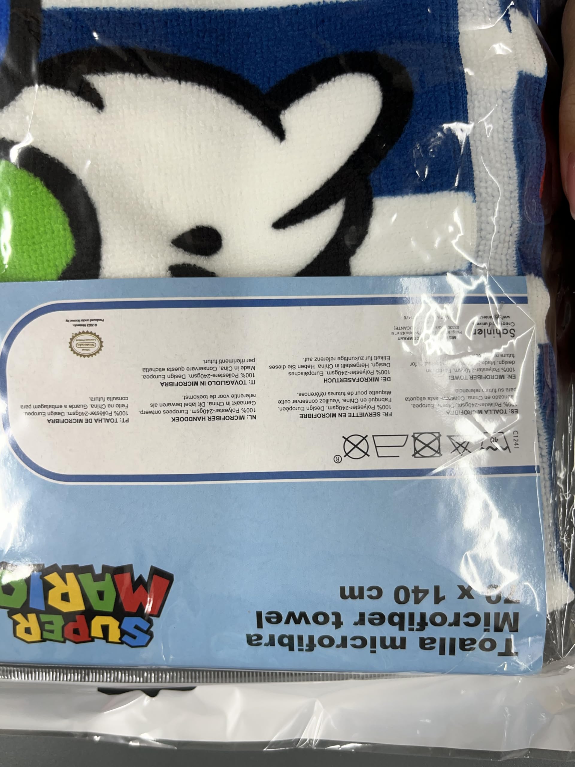Toalla Super Mario Bros microfibra