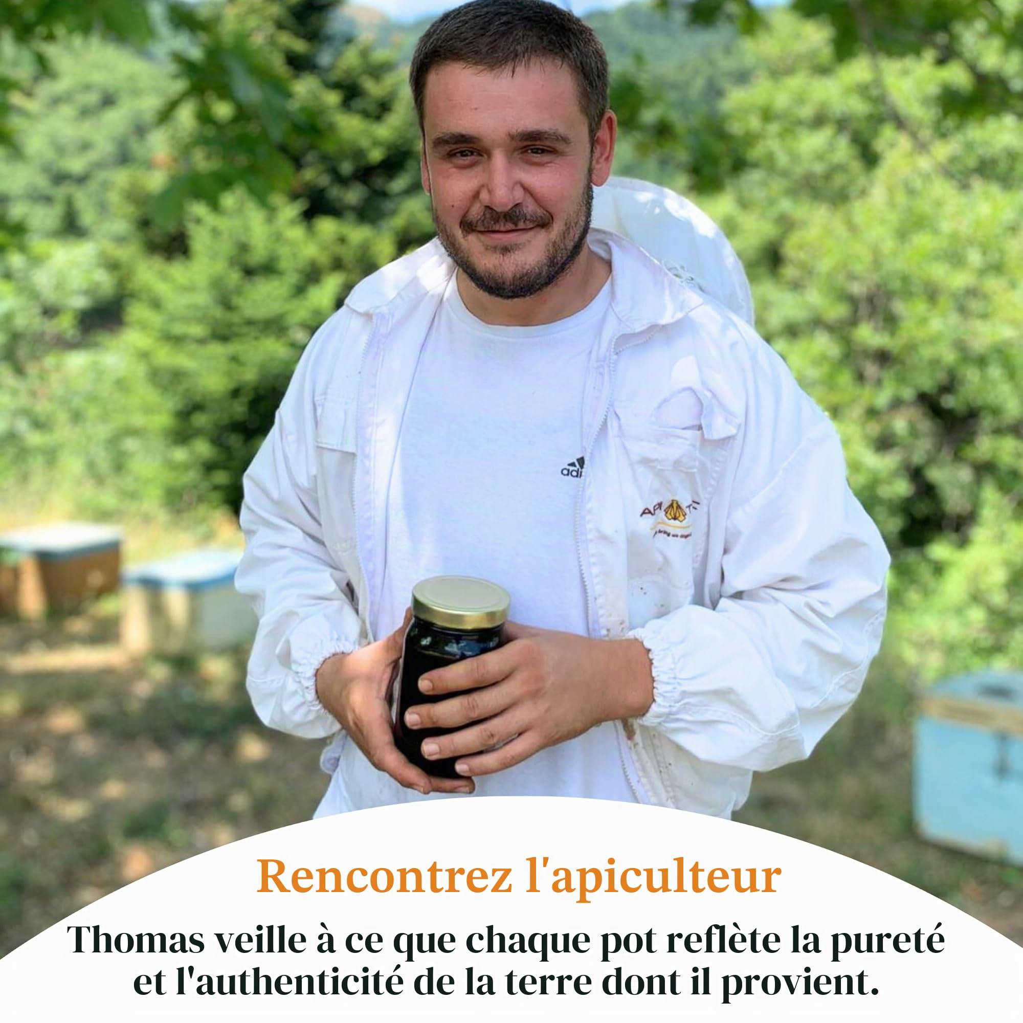 MIEL DE THYM SAUVAGE GREC BIO 1kg - 100% BRUT & NON PASTEURISÉ, Récolté dans le Péloponnèse, Arômes Herbacés & Fruités, Pressé à Froid, Filtré Grossièrement - The Raw Honey Shop