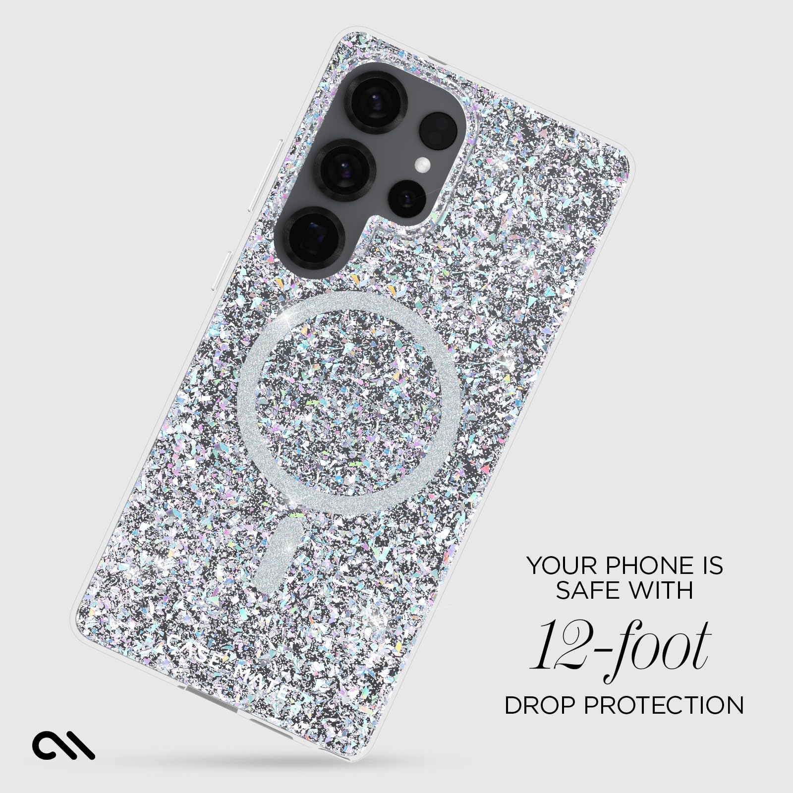 Case-Mate Etui na telefon Samsung Galaxy S25 Ultra [ładowanie magnetyczne i bezprzewodowe] opalizujące błyszczące etui na telefon [ochrona przed upadkiem 3,7 m – etui premium na telefon Samsung Galaxy
