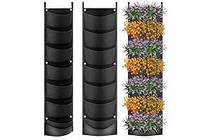 iPower 2-Pack Strawberry Hanging Vertical Planter: The Perfect Wall-Mounted Solution for Outdoor Gardening