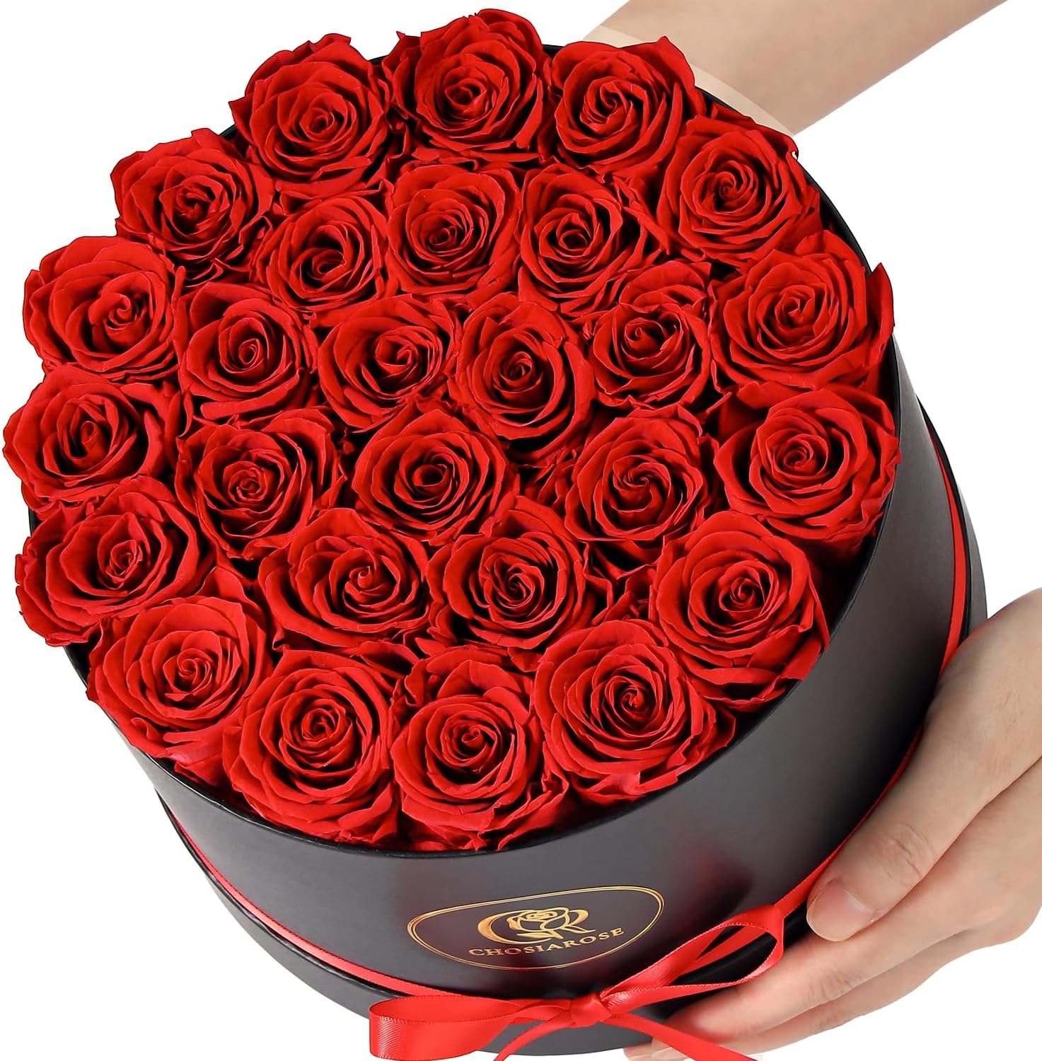 Flowers Forever Preserved Roses - 27 Preserved Flowers for Delivery Women Birthday Gifts for Mom Grandma Forever Flower in a Box Rose Gift for Her Wife Anniversary Valentines Gift for Women