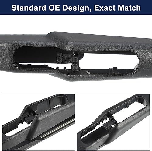 Miniatura 5 de X AUTOHAUX Repuesto de limpiaparabrisas trasero para Jeep Renegade 2015-2021 para Fiat Tipo Hatchback 2015-2022 para Fiat Tipo Station Wagon