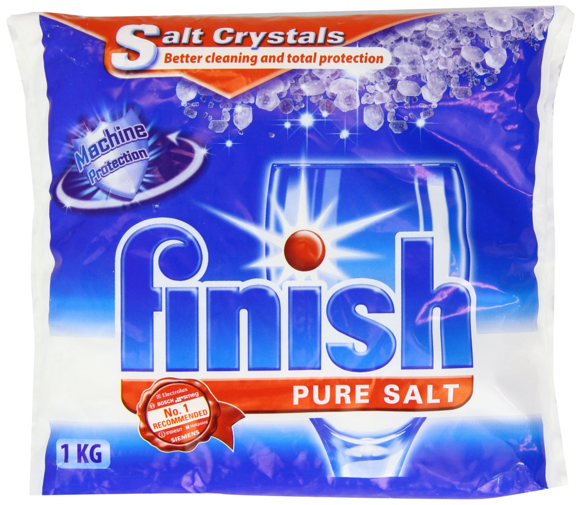 Finish Pure Salt Crystals 1 Kg (Pack of 24)