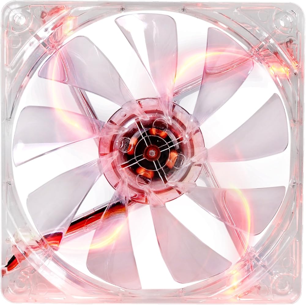 Thermaltake 120mm Pure 12 Series Red LED Quiet High Airflow Case Fan - View 1
