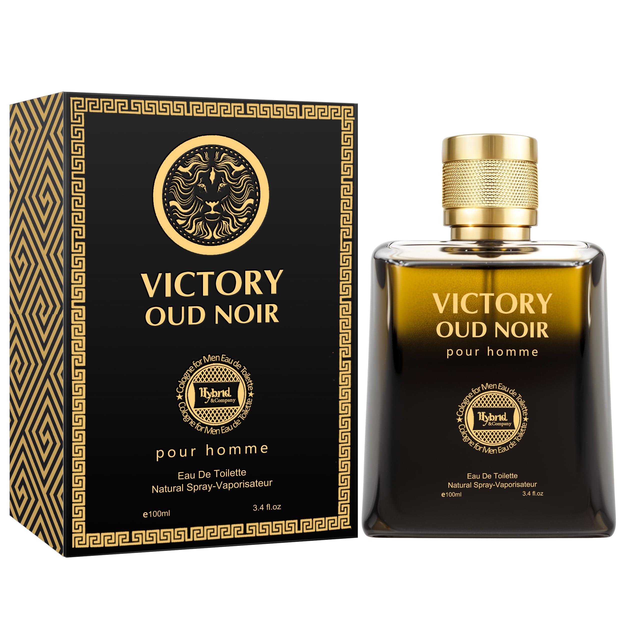 Amazon.com : Hybrid & Company Men's Victory Oud Noir Pour Homme