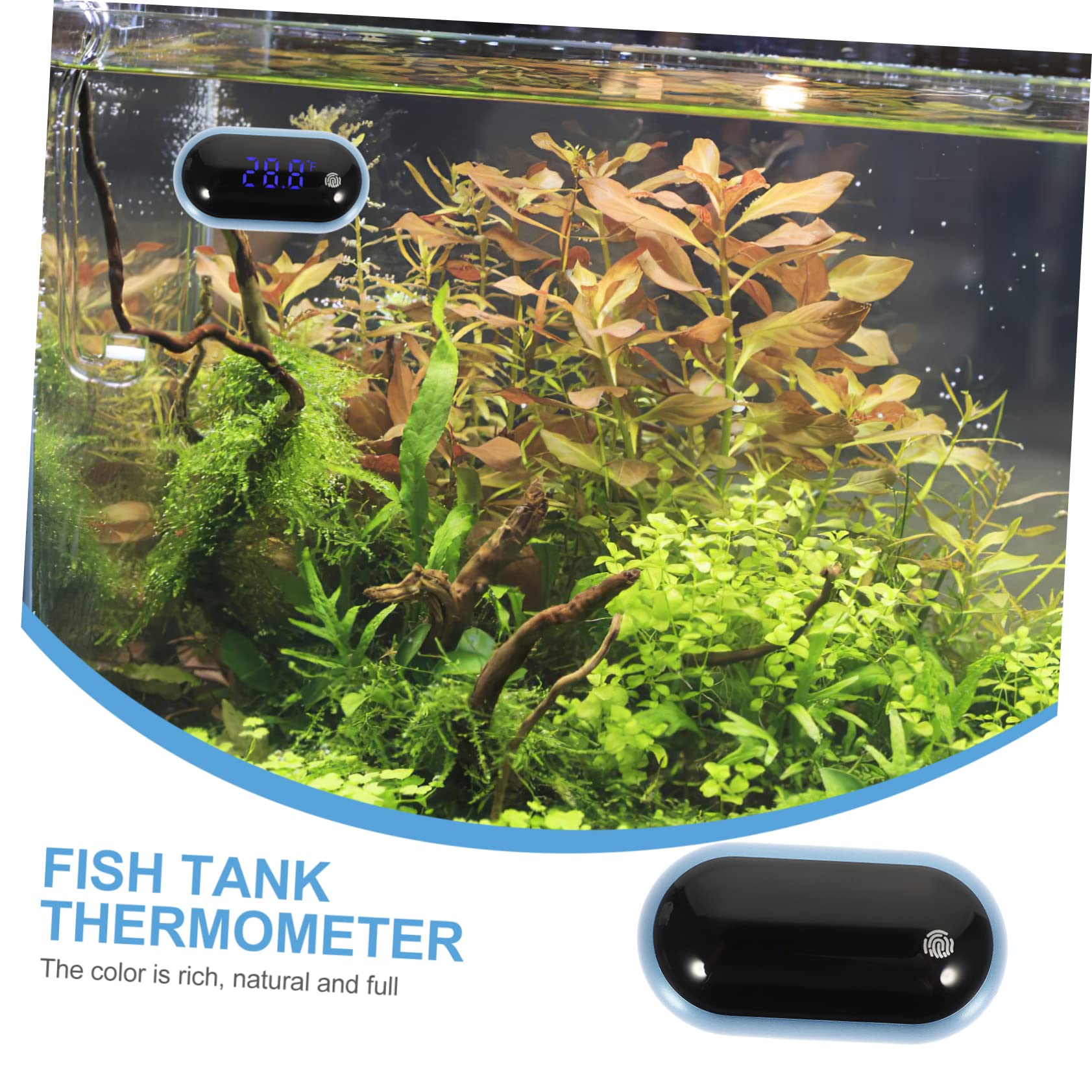 Kisangel 3pièces Thermomètre Numérique De Précision Pour Aquarium Thermomètre Portable Étanche Avec Écran Led Affichage Température Pour Utilisation Intérieure Et Extérieure