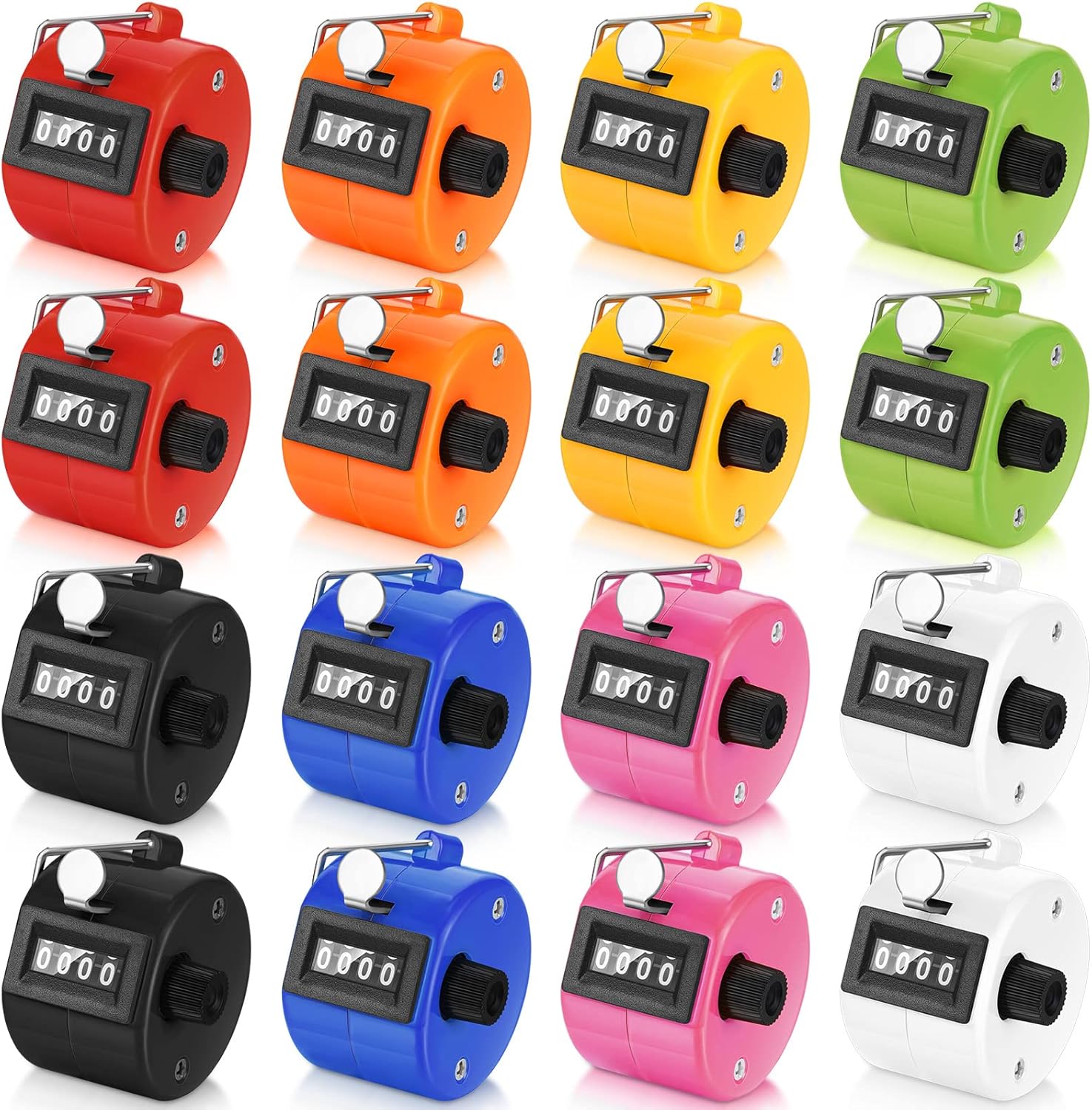 Amazon.com : Kathfly 16 Pcs Handheld Clicker Counter 4 Digit Mechanical ...