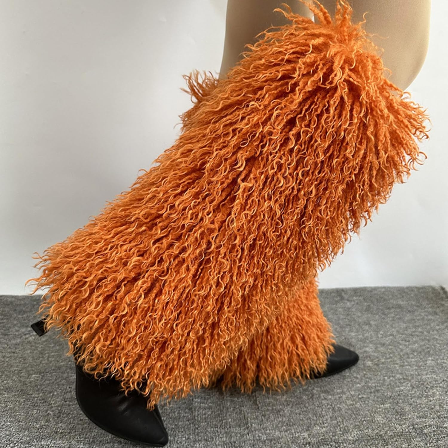 Women Winter Socks Faux Furs Leg,Warm Soft Cozy Fuzzy Leg Boot Cuffs for Party Costumes Boot Sleeves Boot Covers