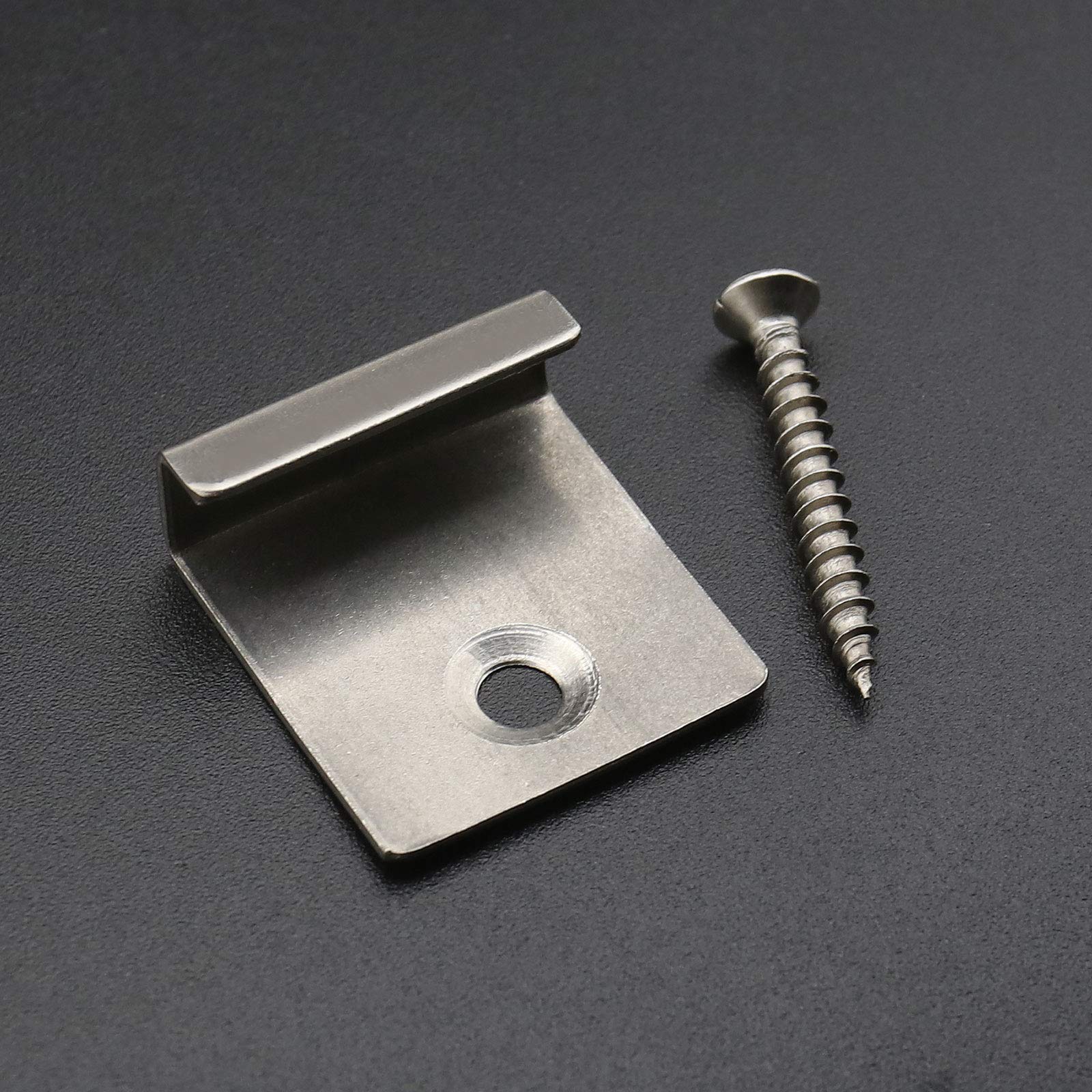 25pcs Clip de Fixation de Démarreur Caché pour Terrasse en Composite avec Vis 8mm